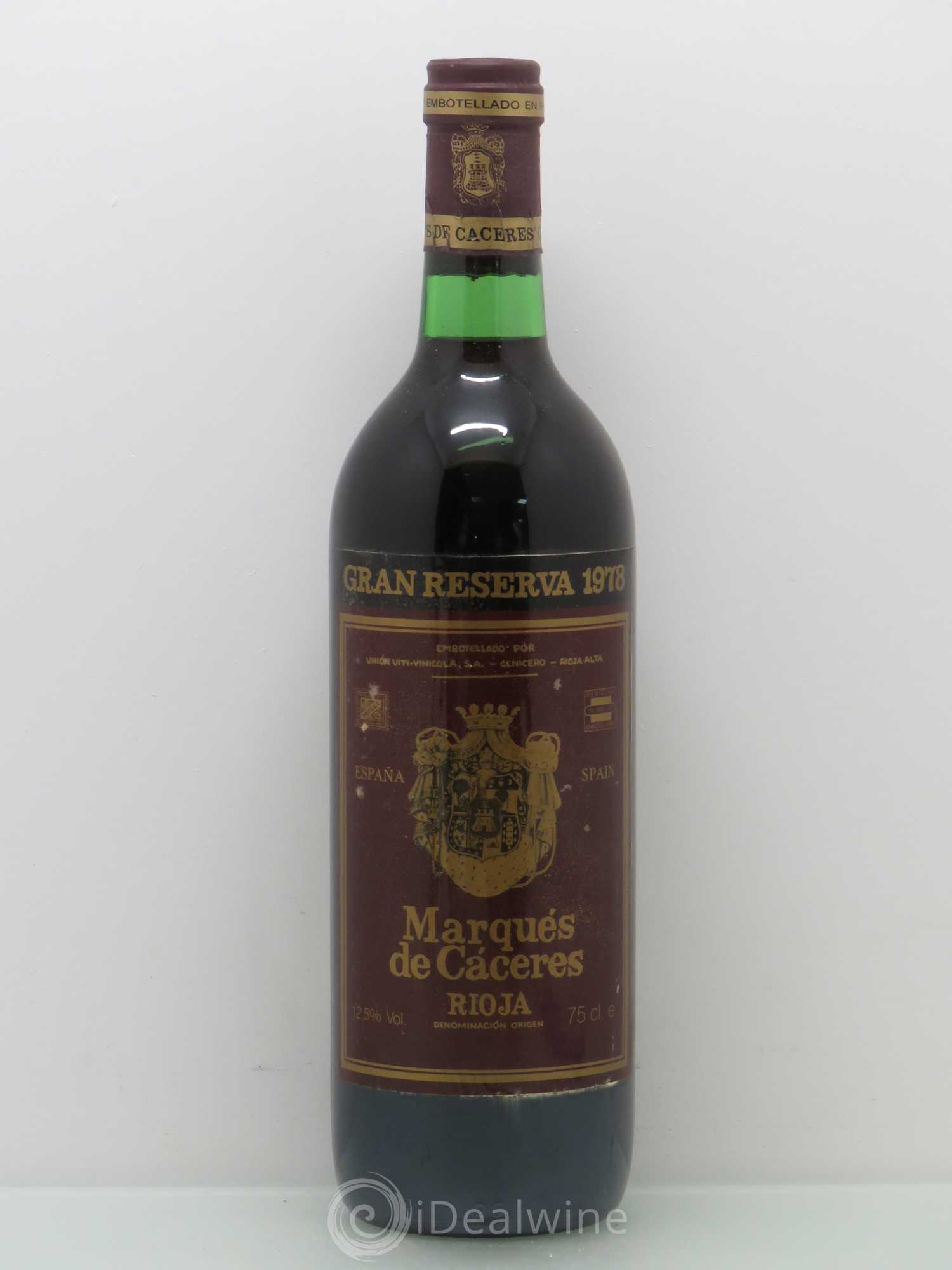 Rioja DOCA Marques de Caceres Gran Reserva Caceres 1978 - Lotto di 1 bottiglia - 0