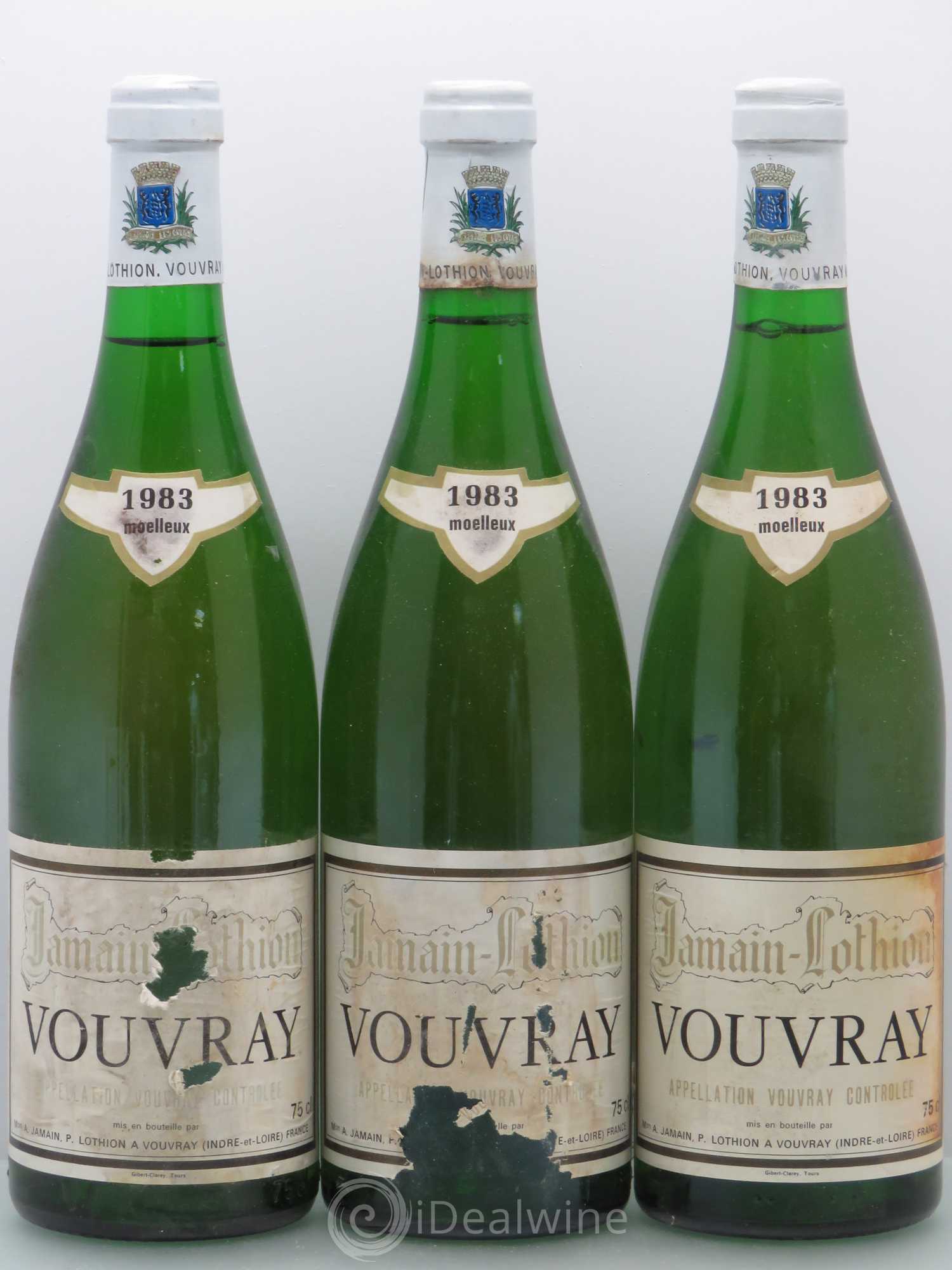 Vouvray Jamain Lothion 1983 - Lotto di 3 bottiglie - 0