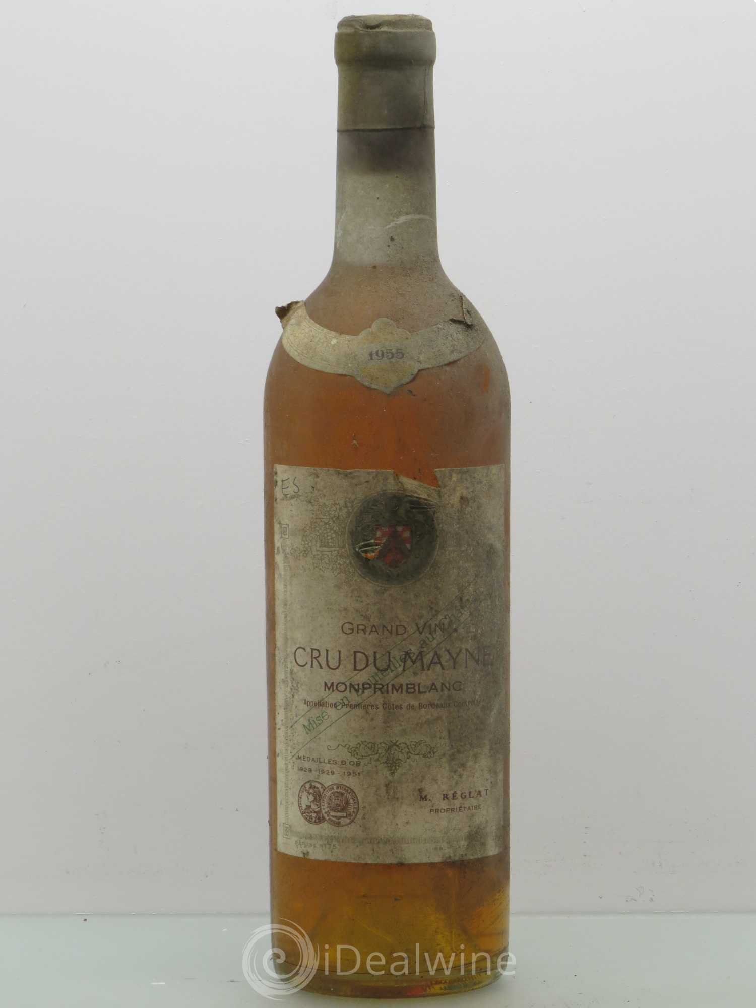 Bordeaux Cru du Mayne Monsieur Reglat 1955 - Posten von 1 Flasche - 0