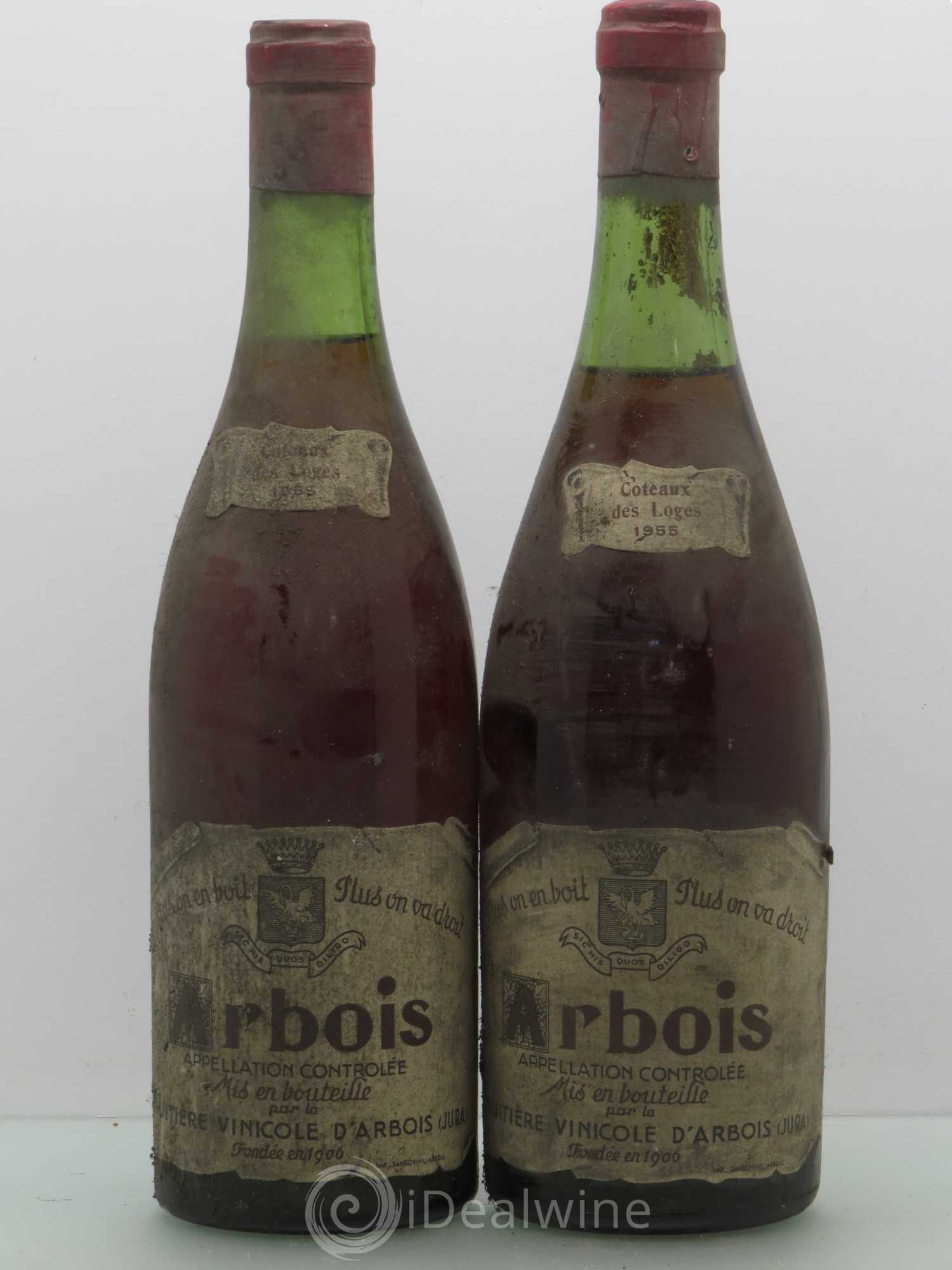 Arbois Coteaux des Loges - Frutière Vinicole d'Arbois 1955 - Posten von 2 Flaschen - 0
