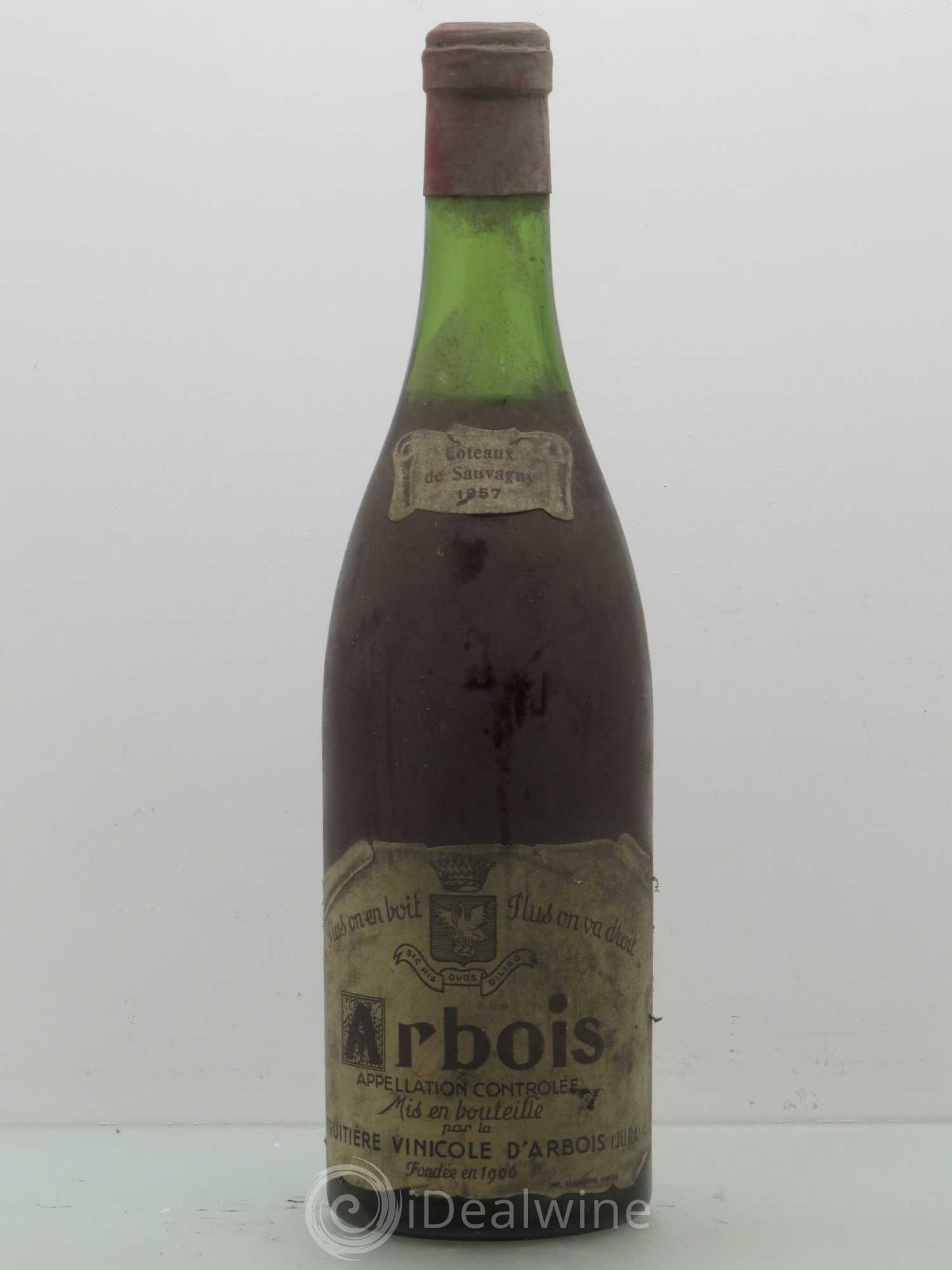 Arbois Coteaux de Sauvagny - Fruitière Vinicole d'Arbois 1957 - Posten von 1 Flasche - 0