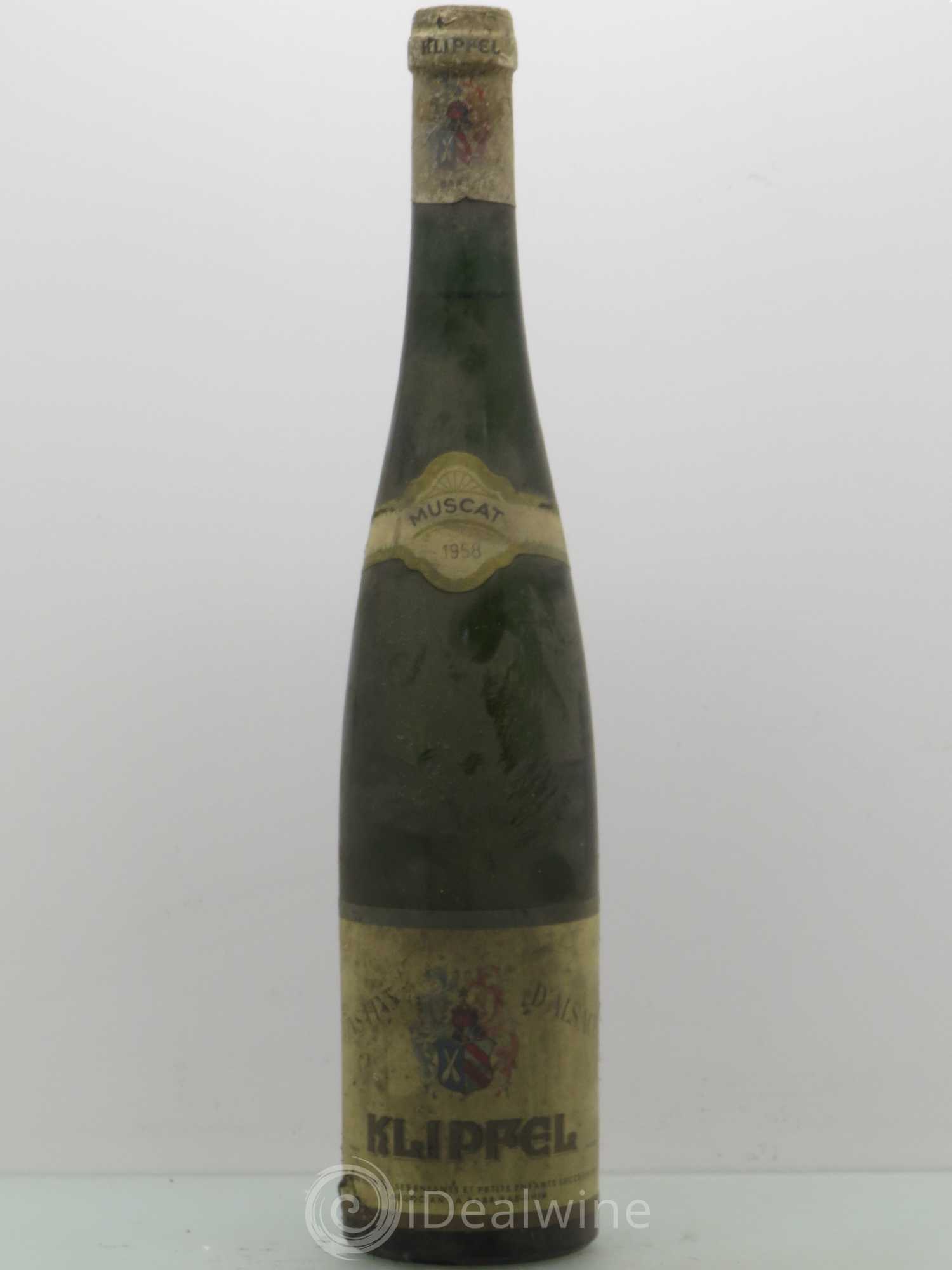 Alsace Muscat - Vin de Klipfel 1958 - Posten von 1 Flasche - 0