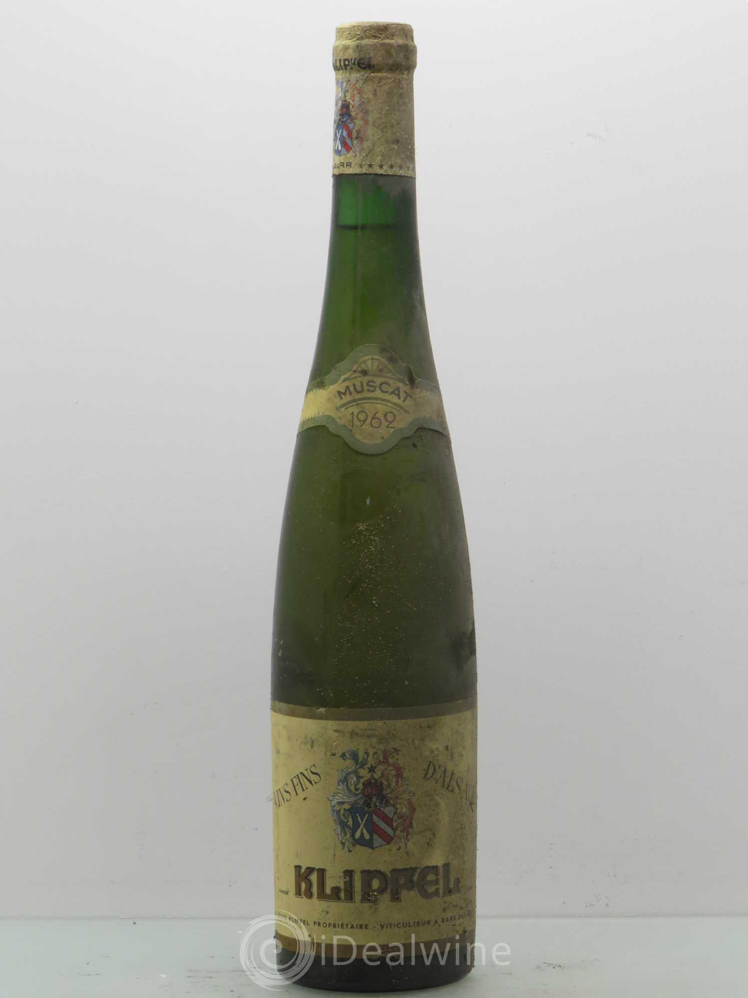 Alsace Vin de Klipfel. Muscat 1962 - Posten von 1 Flasche - 0