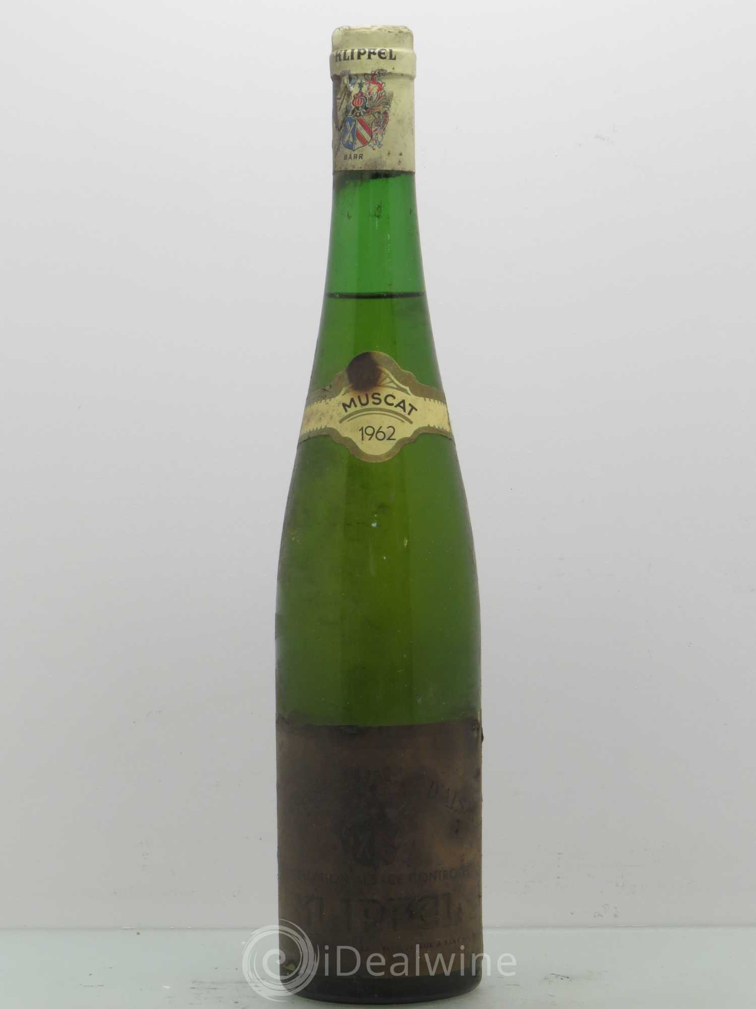 Alsace Vin de Klipfel. Muscat 1962 - Posten von 1 Flasche - 0