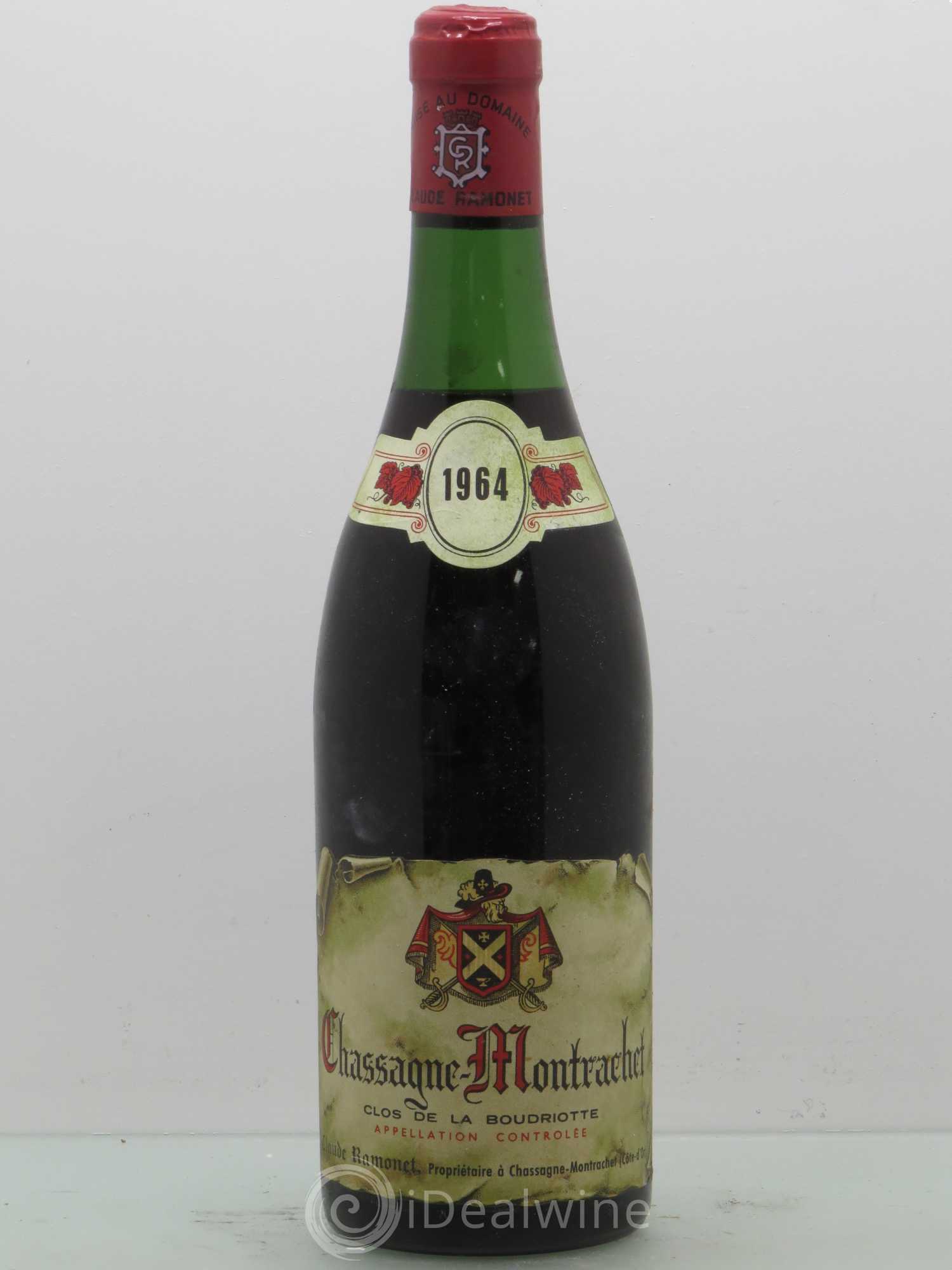 Chassagne-Montrachet 1er Cru Clos de la Boudriotte Ramonet (Domaine) 1964 - Lot de 1 bouteille - 0