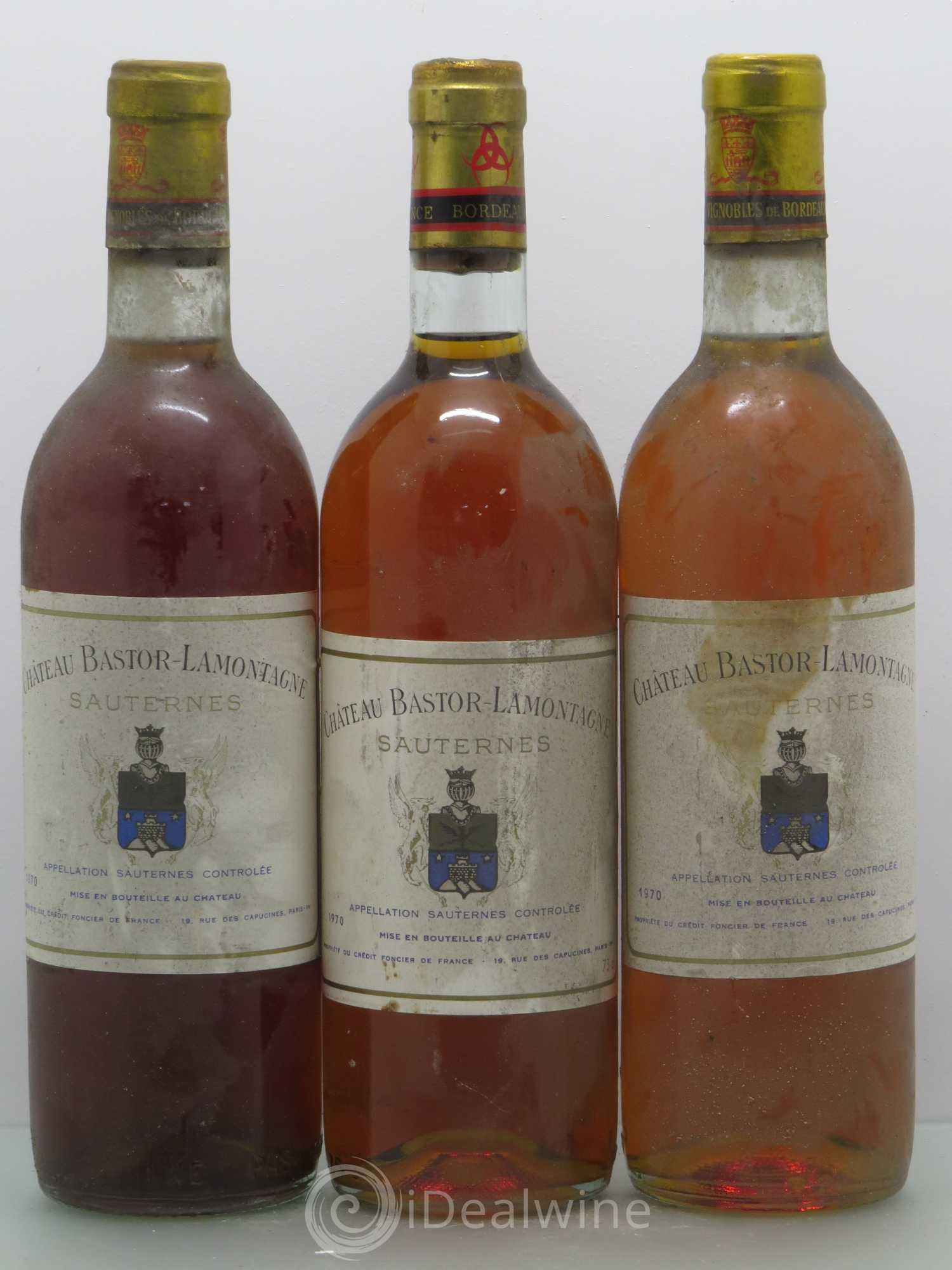 Château Bastor Lamontagne 1970 - Lotto di 6 bottiglie - 2