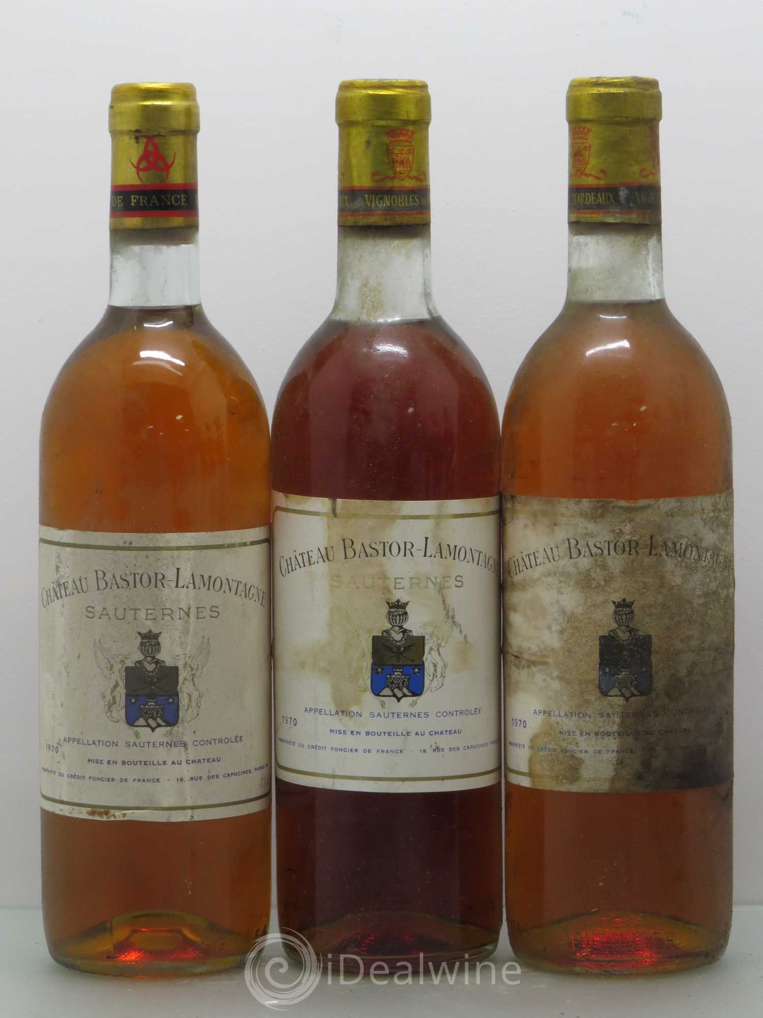 Château Bastor Lamontagne 1970 - Lotto di 6 bottiglie - 1