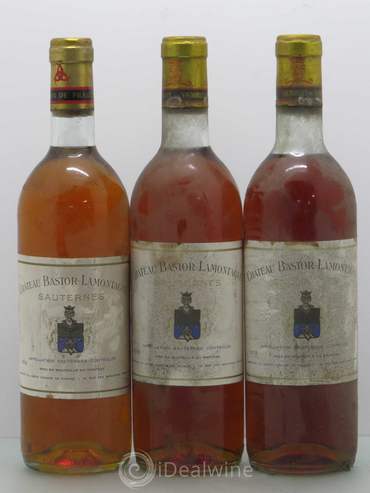 Château Bastor Lamontagne 1970 - Lotto di 6 bottiglie - 2