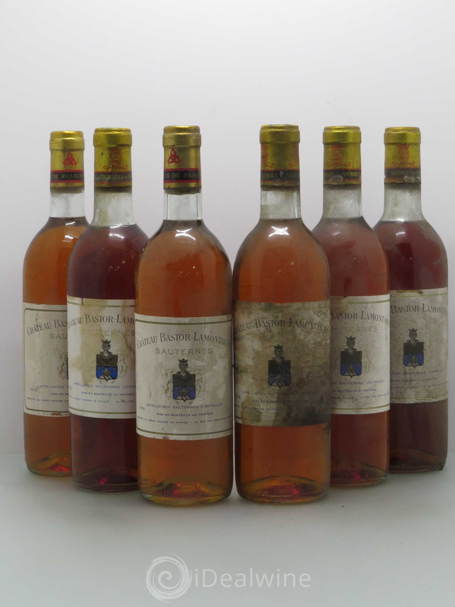 Château Bastor Lamontagne 1970 - Lotto di 6 bottiglie - 0