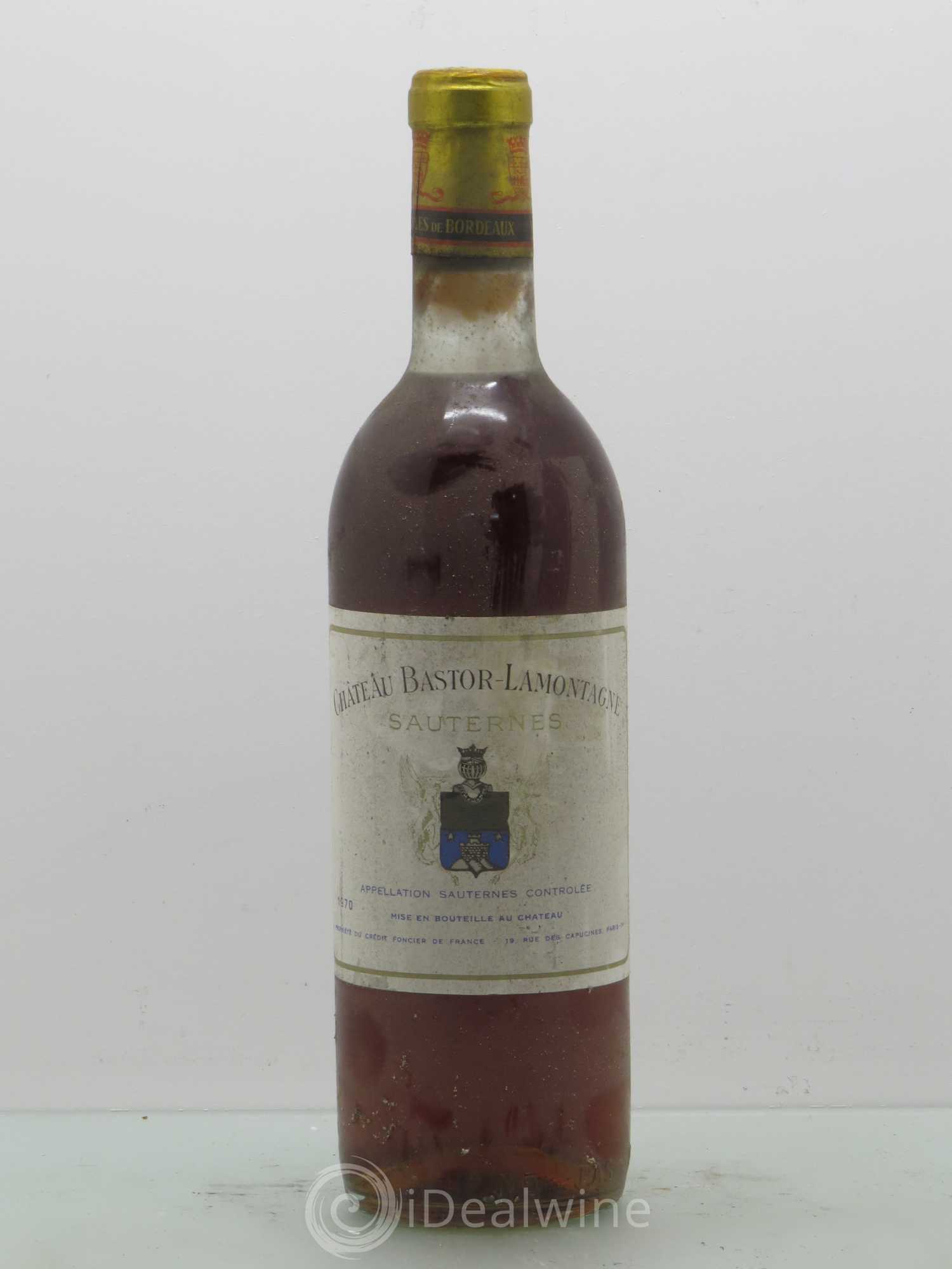 Château Bastor Lamontagne 1970 - Lotto di 1 bottiglia - 0