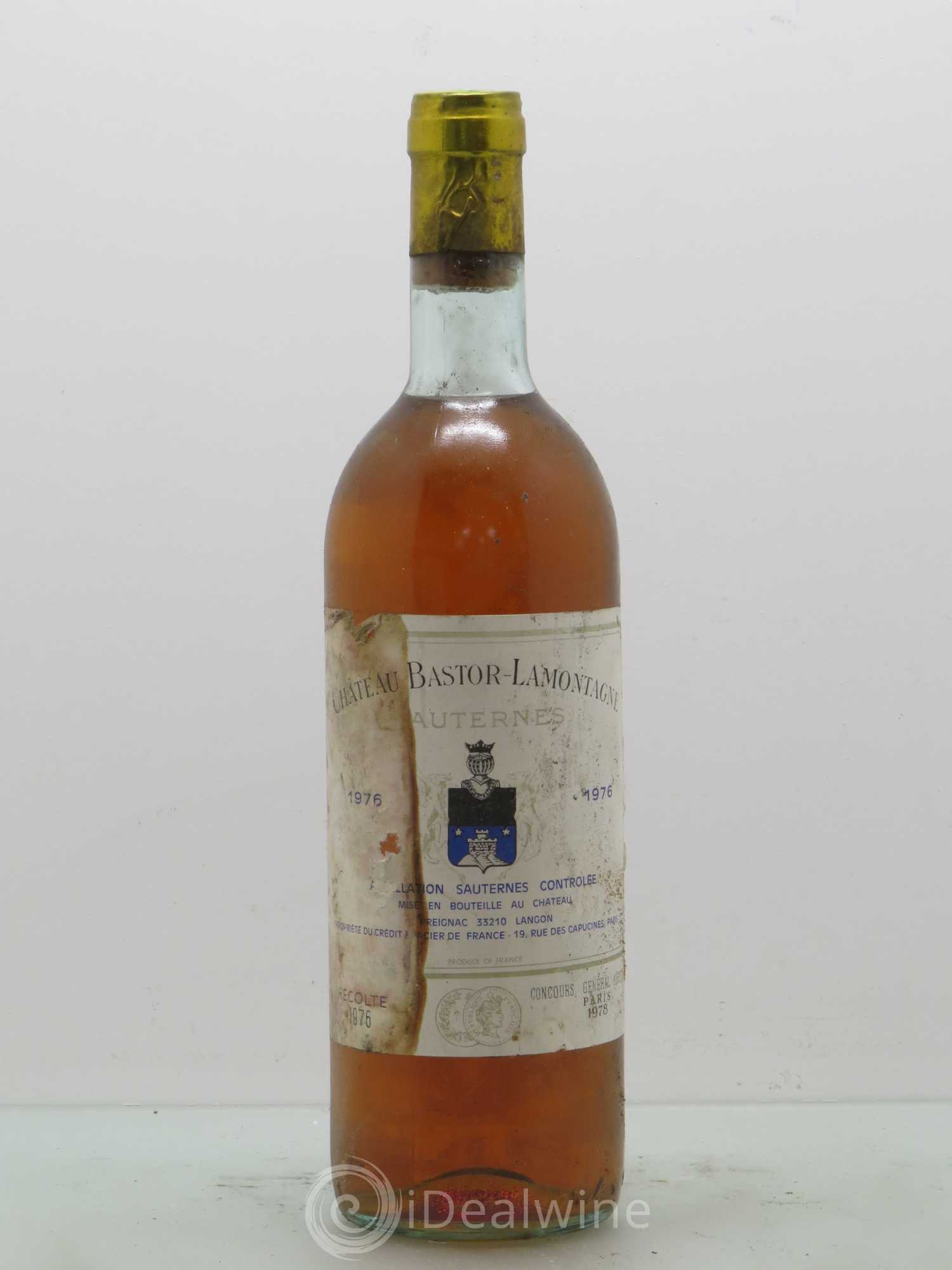 Château Bastor Lamontagne 1976 - Lotto di 1 bottiglia - 0
