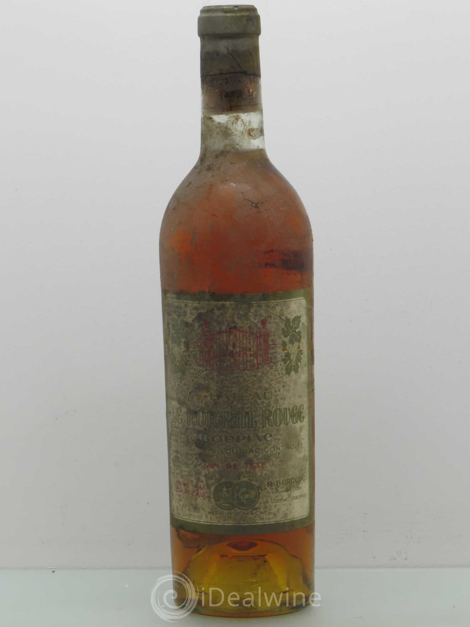 Loupiac Château Le Portail Rouge 1949 - Lotto di 1 bottiglia - 0