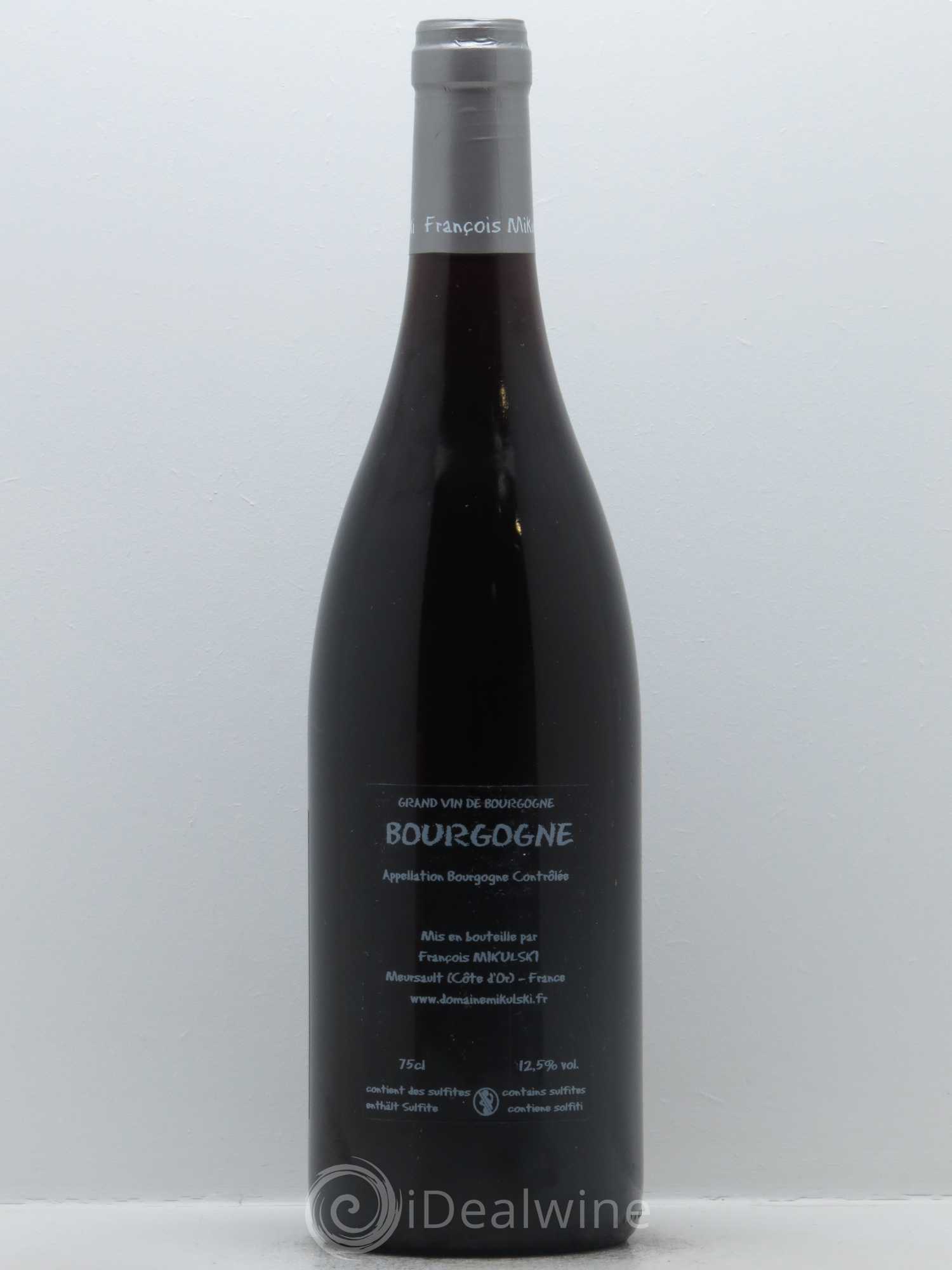 Bourgogne Pinot Noir François Mikulski 2015 - Lot de 1 bouteille - 1