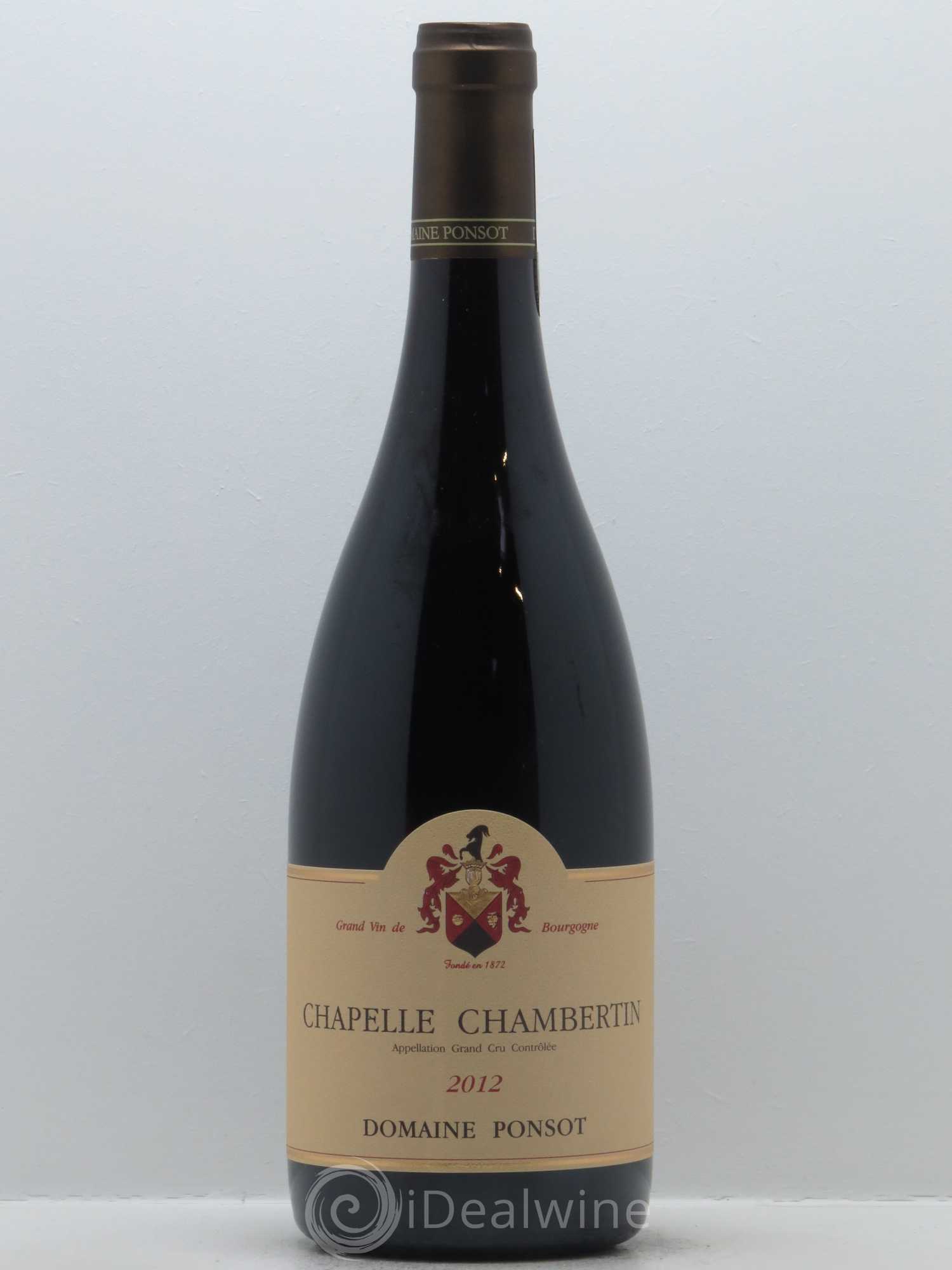 Chapelle-Chambertin Grand Cru Ponsot (Domaine) 2012 - Lot de 1 bouteille - 0