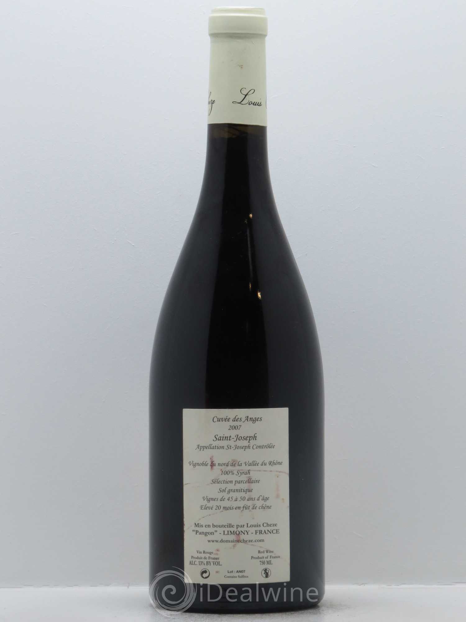 Saint-Joseph Cuvée Anges Louis Cheze (Domaine) 2007 - Lot de 1 bouteille - 1