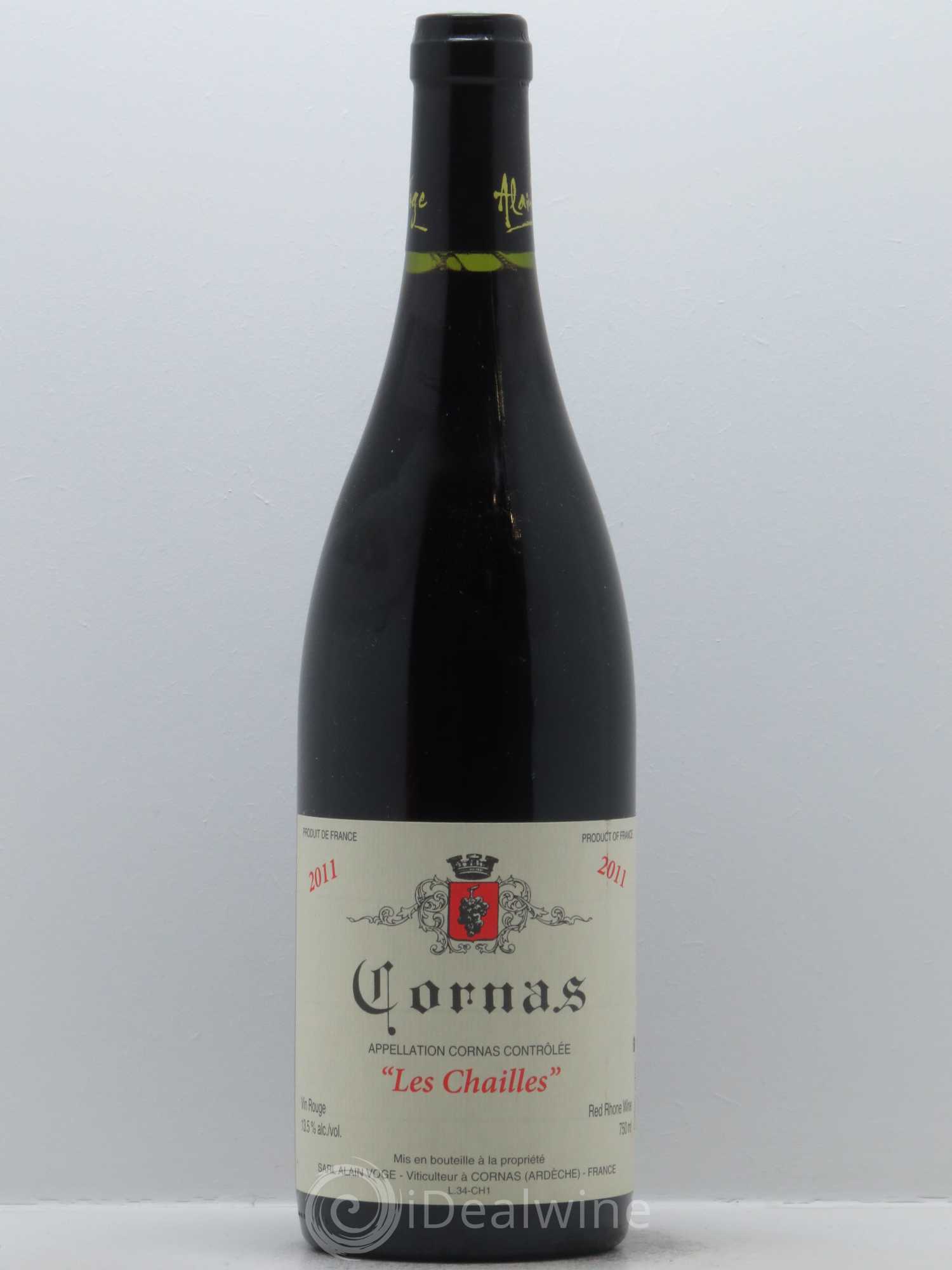 Cornas Les Chailles Alain Voge (Domaine) 2011 - Lot de 1 bouteille - 0