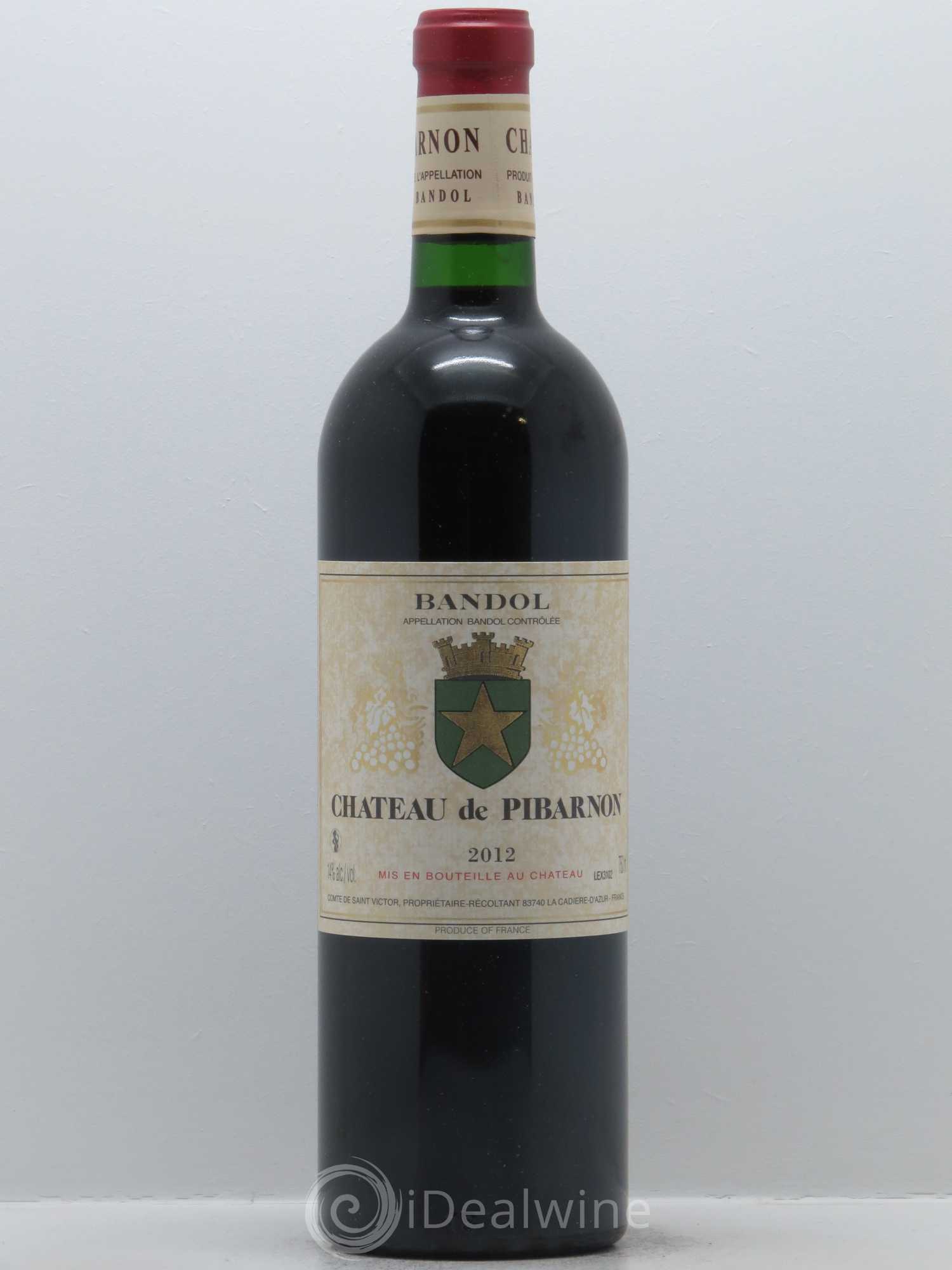Bandol Château de Pibarnon Comte de Saint-Victor 2012 - Lot de 1 bouteille - 0
