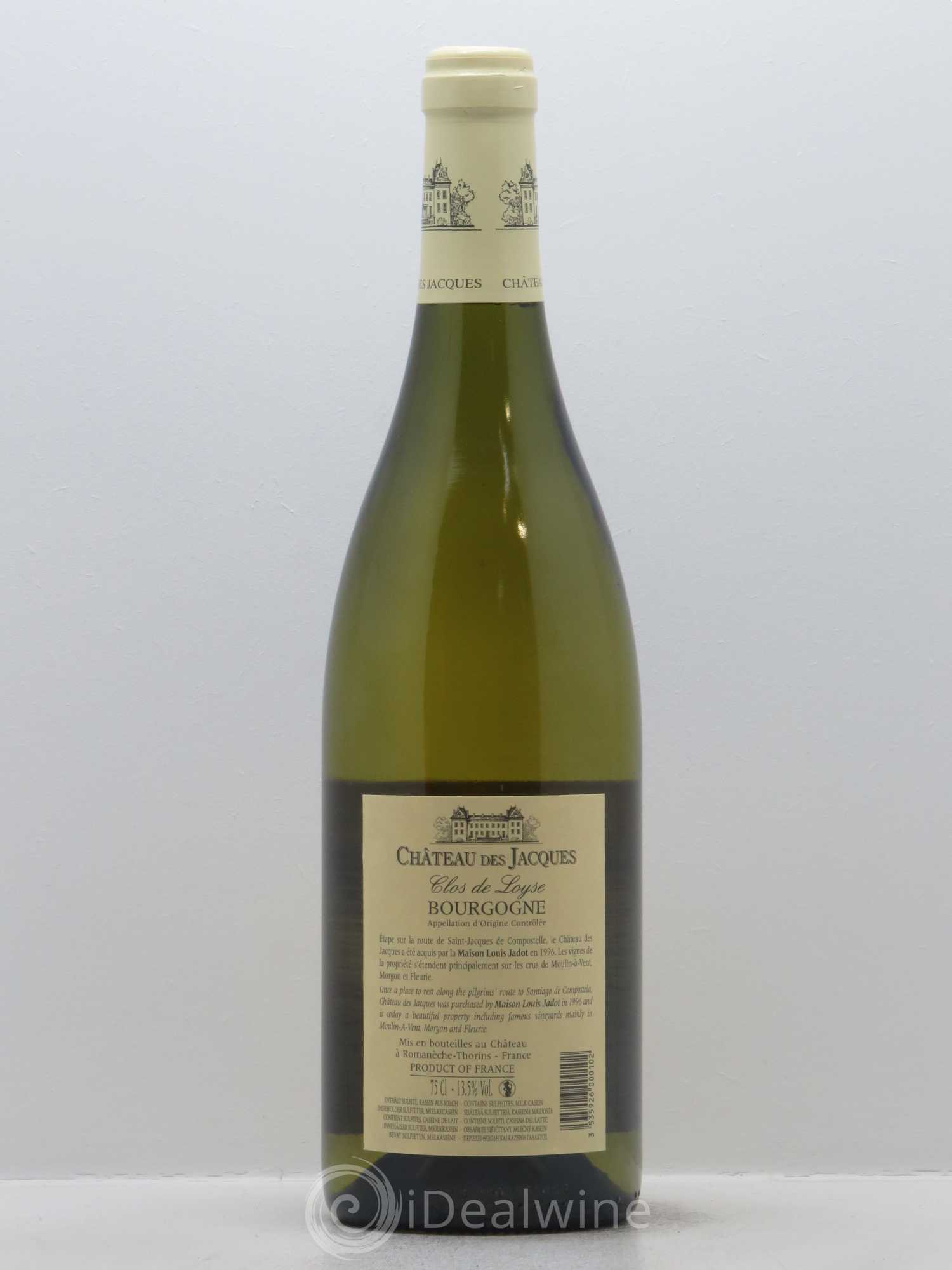 Bourgogne Clos de Loyse Château des Jacques 2015 - Lot de 1 bouteille - 1