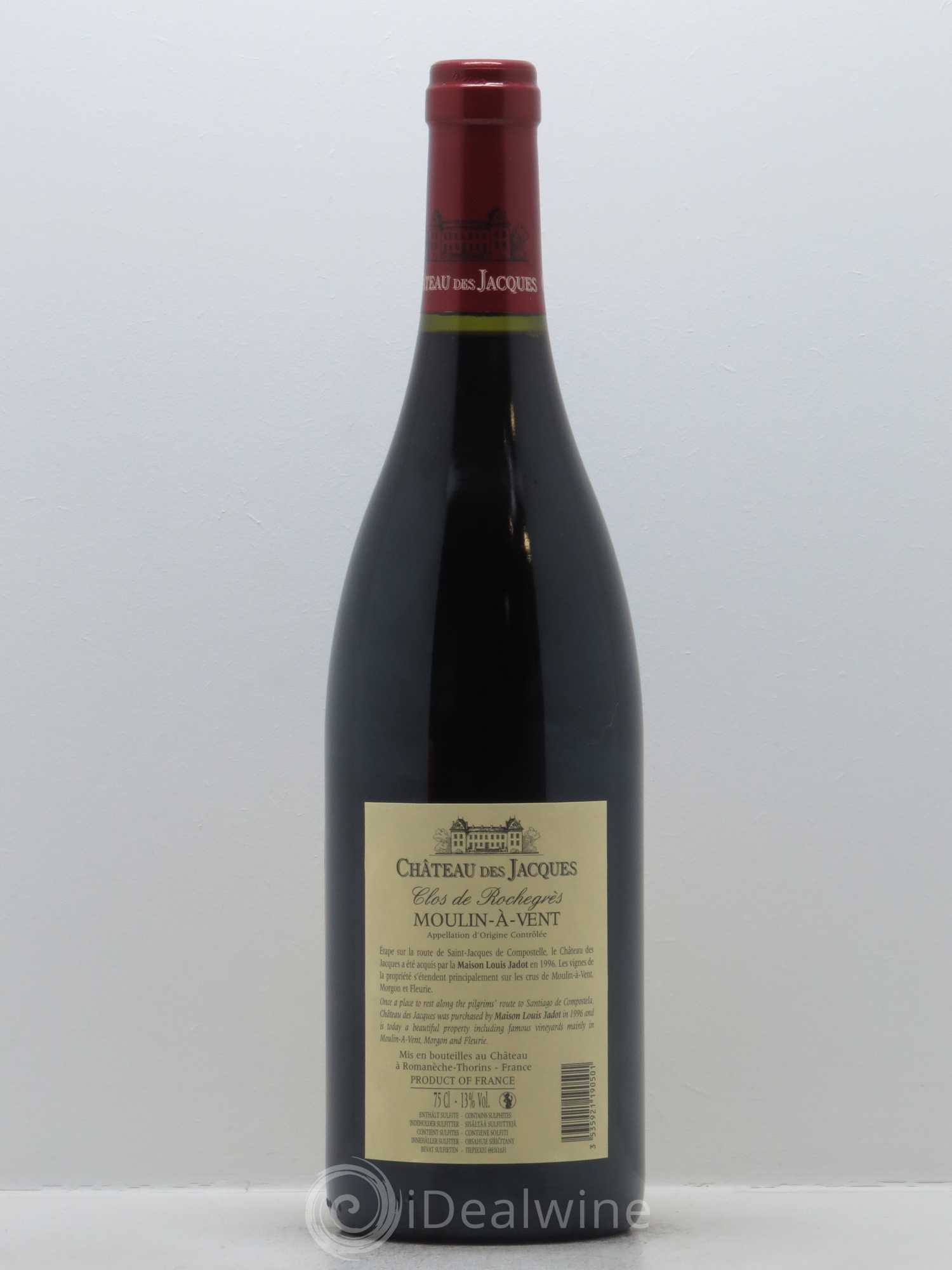 Moulin-à-Vent Clos de Rochegrès Château des Jacques 2014 - Lot de 1 bouteille - 1