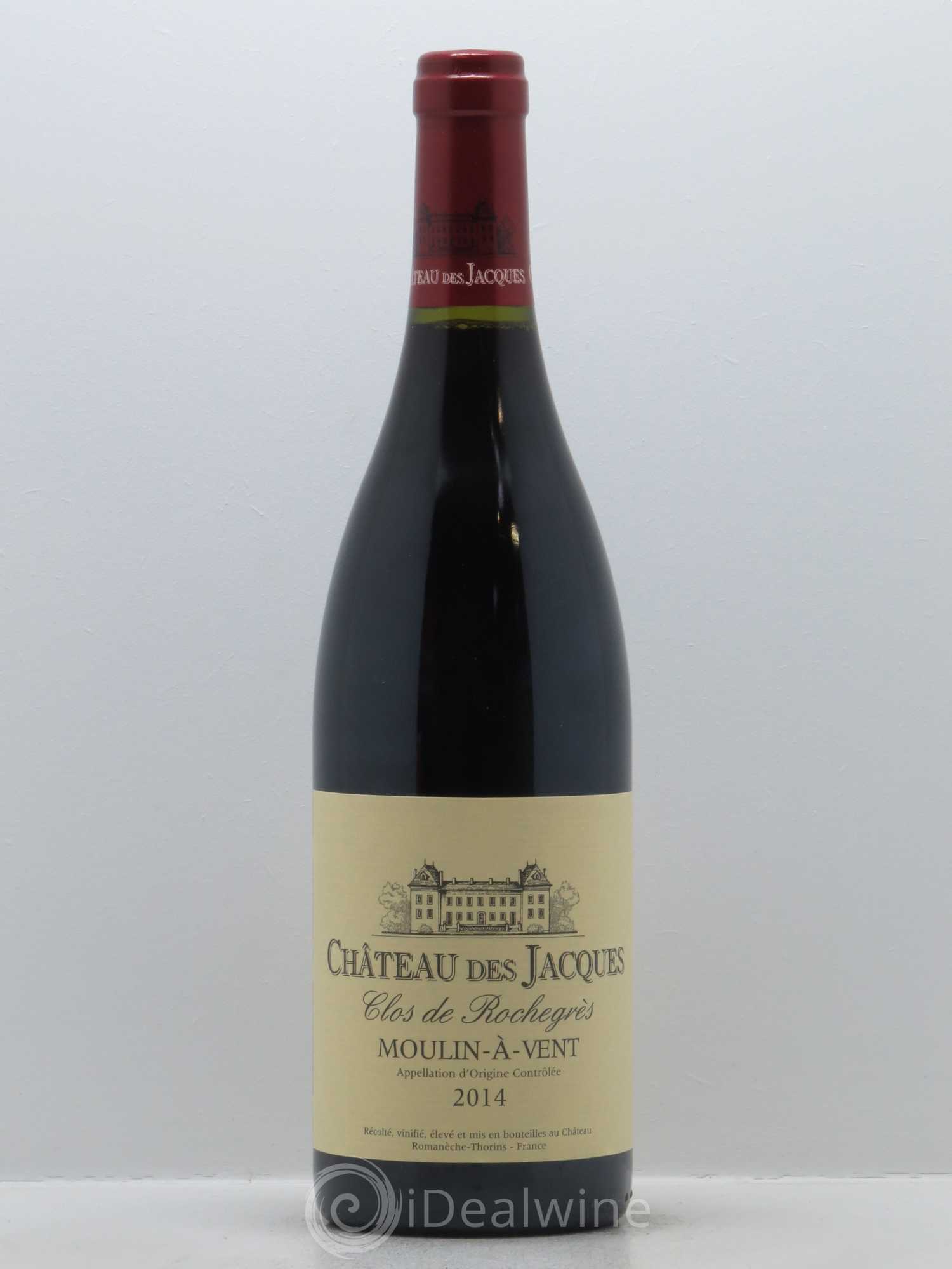 Moulin-à-Vent Clos de Rochegrès Château des Jacques 2014 - Lot de 1 bouteille - 0