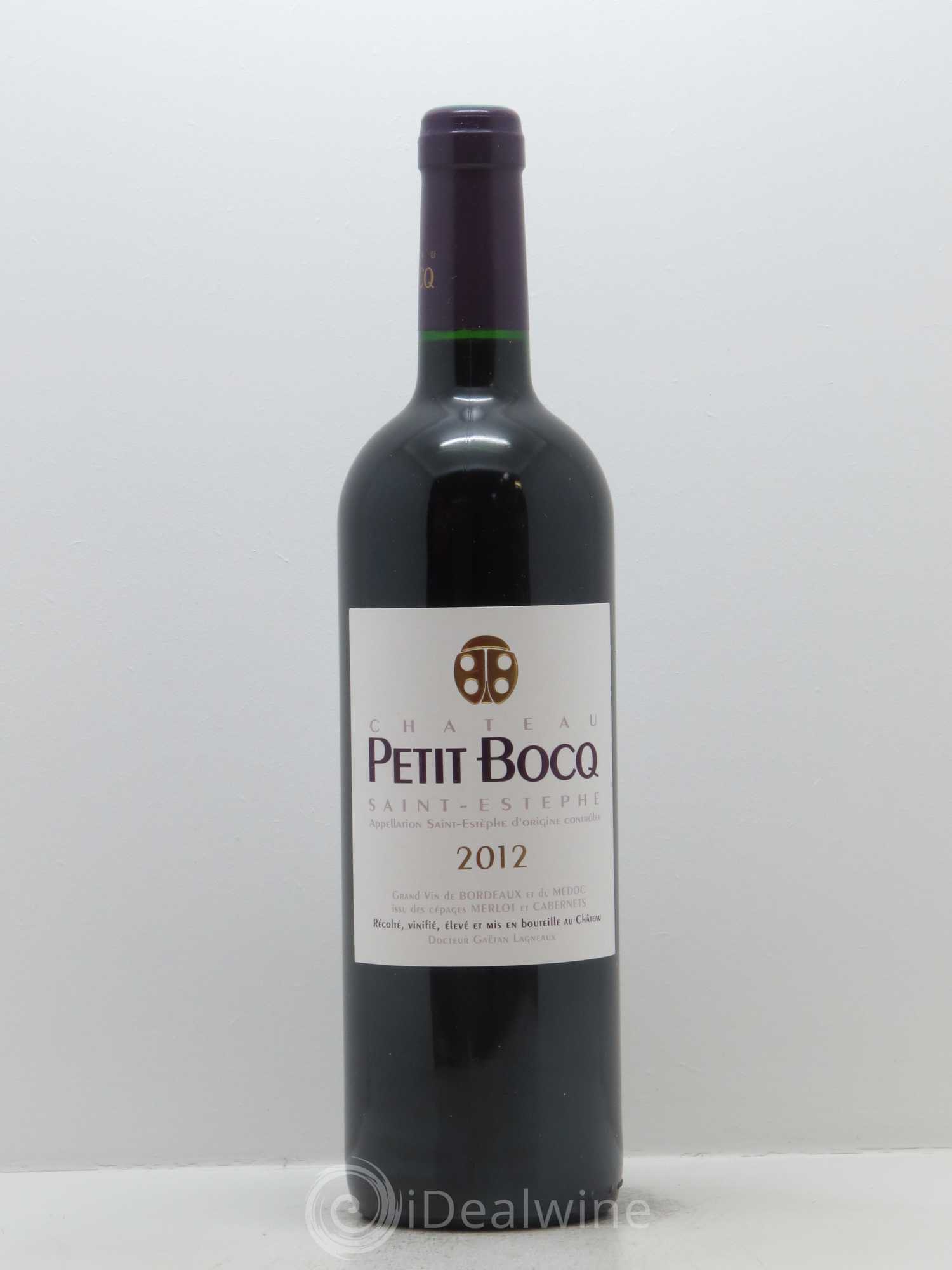 Château Petit Bocq Cru Bourgeois 2012 - Lot de 1 bouteille - 0