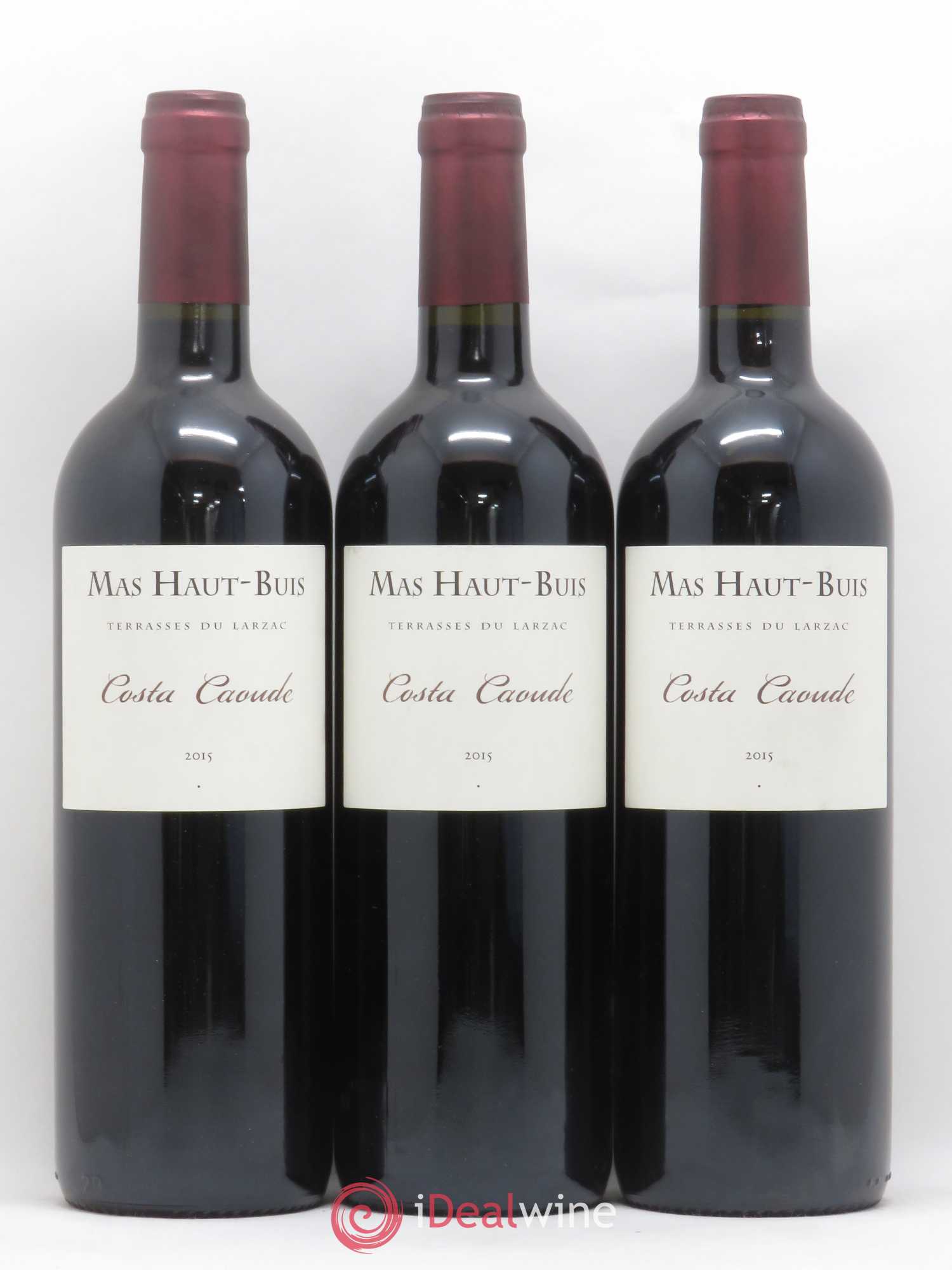 Terrasses du Larzac Costa Caoude Domaine Mas Haut Buis 2015 - Lot de 3 bouteilles - 0