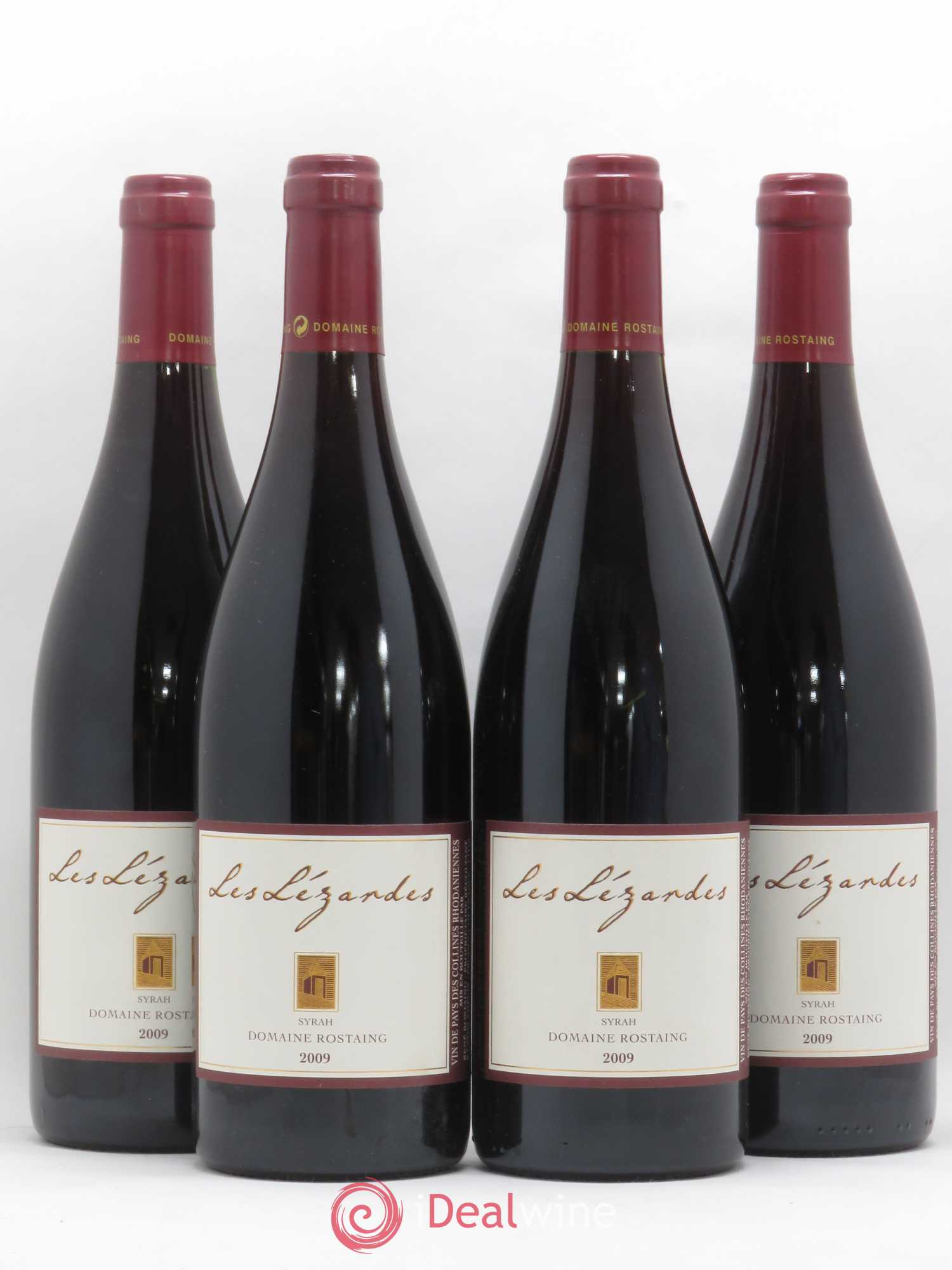 Collines Rhodaniennes Les Lézardes Rostaing 2009 - Lot de 4 bouteilles - 0