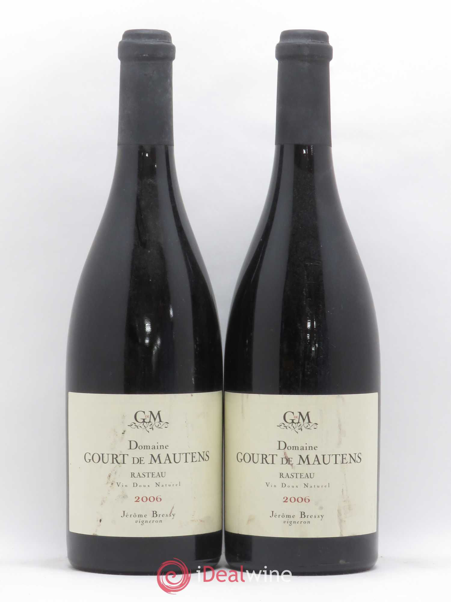 Rasteau Domaine Gourt de Mautens - Jérôme Bressy 2006 - Lot de 2 bouteilles - 0