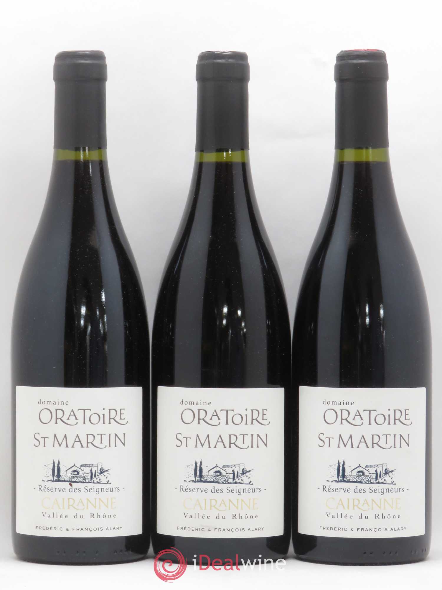 Cairanne Réserve des Seigneurs Oratoire Saint-Martin - Frédéric et François Alary 2017 - Lot de 3 bouteilles - 0