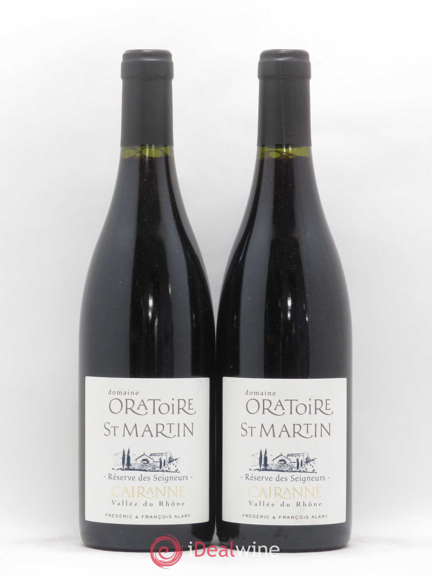 Cairanne Réserve des Seigneurs Oratoire Saint-Martin - Frédéric et François Alary 2017 - Lot de 2 bouteilles - 0