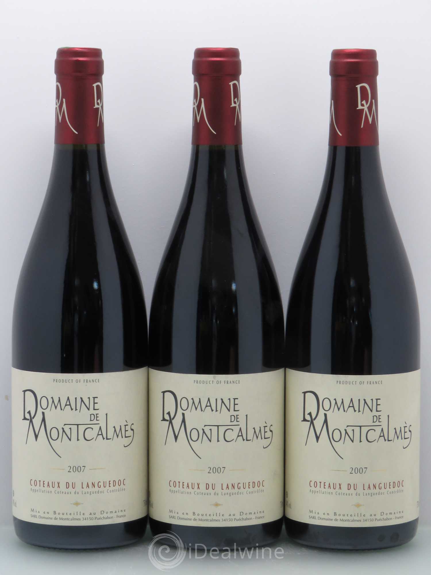 Terrasses du Larzac Domaine de Montcalmès Frédéric Pourtalié 2007 - Lot de 3 bouteilles - 0