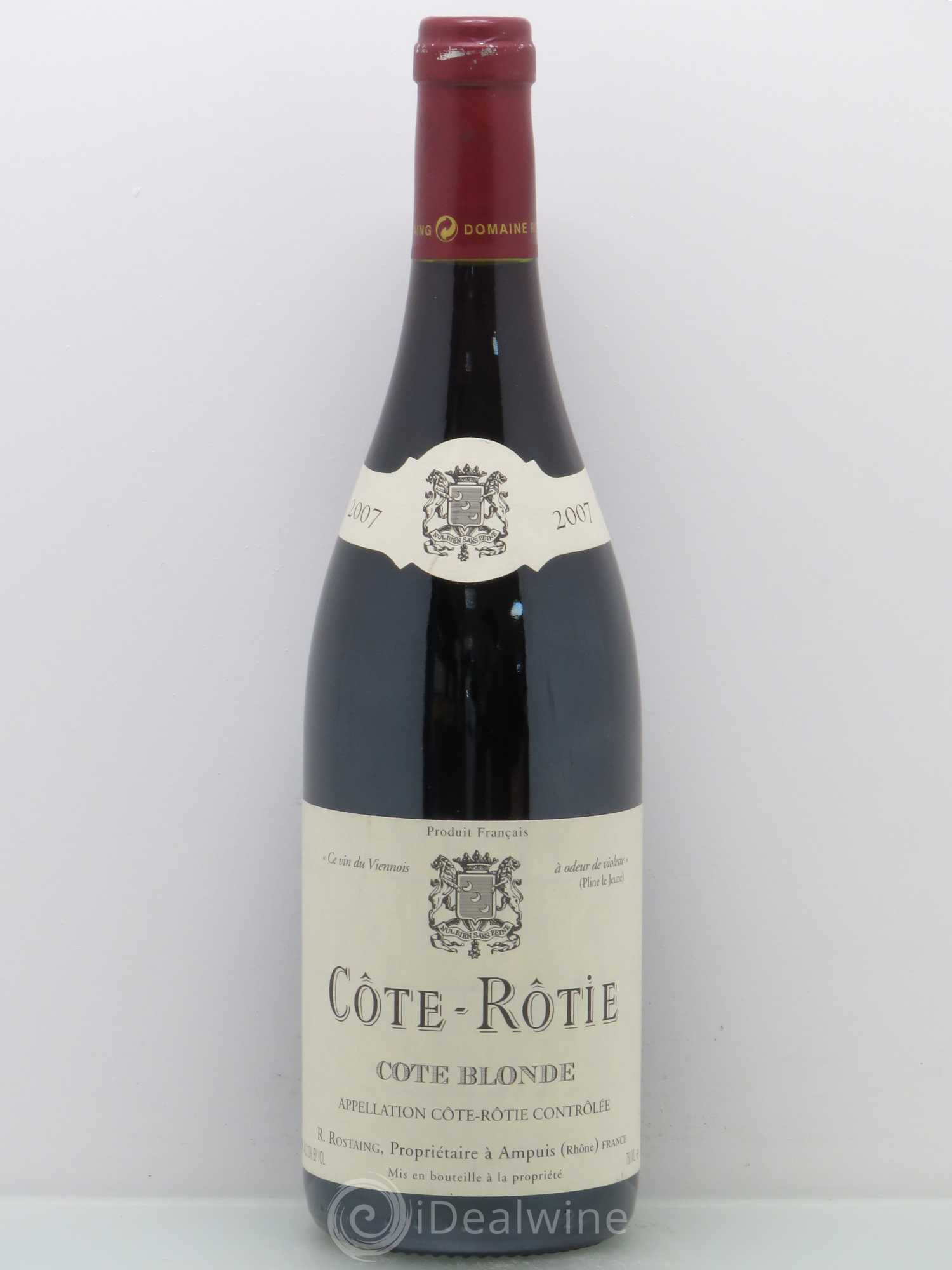 Côte-Rôtie Côte Blonde René Rostaing 2007 - Posten von 1 Flasche - 0