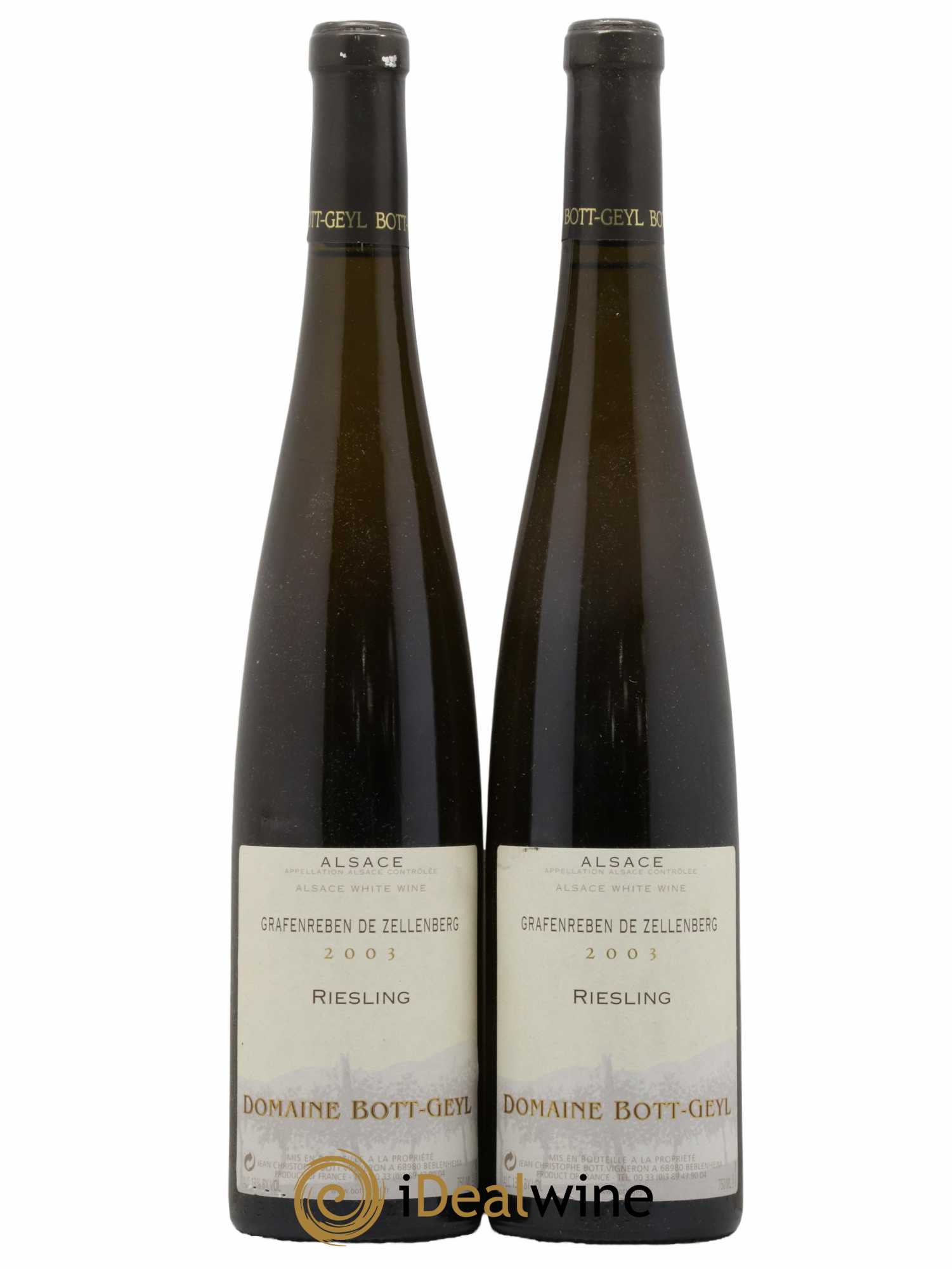Alsace Riesling Grafenreben Bott-Geyl (Domaine) (senza prezzo di riserva) 2003 - Lotto di 2 bottiglie - 0