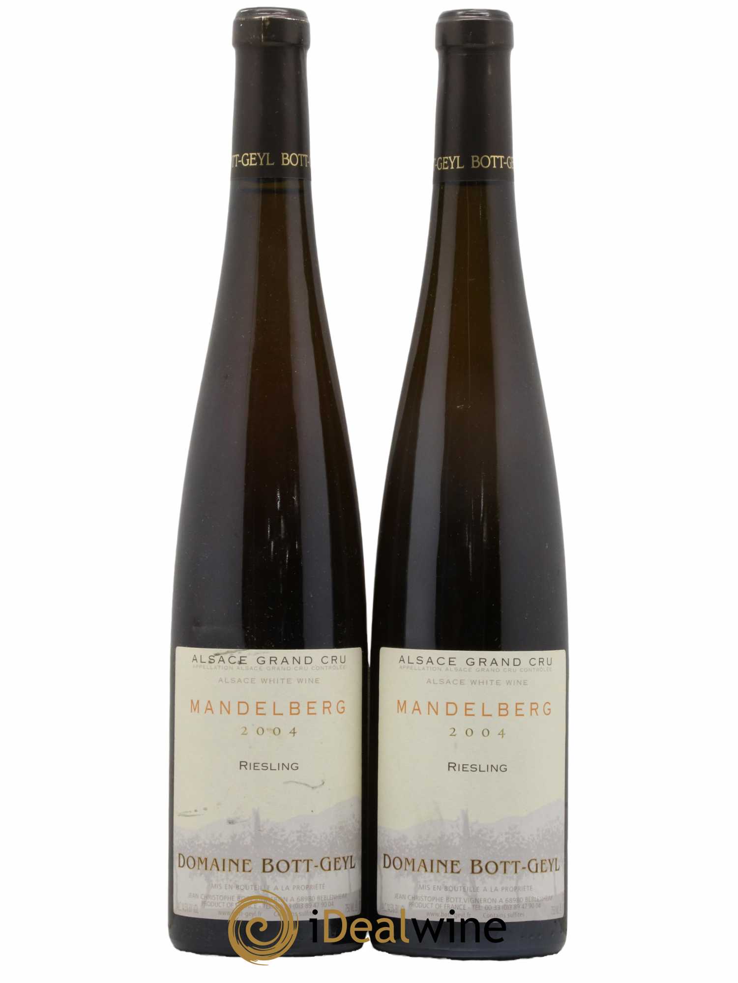 Riesling Alsace Grand Cru Mandelberg Bott Geyl 2004 - Lot de 2 bouteilles - 0