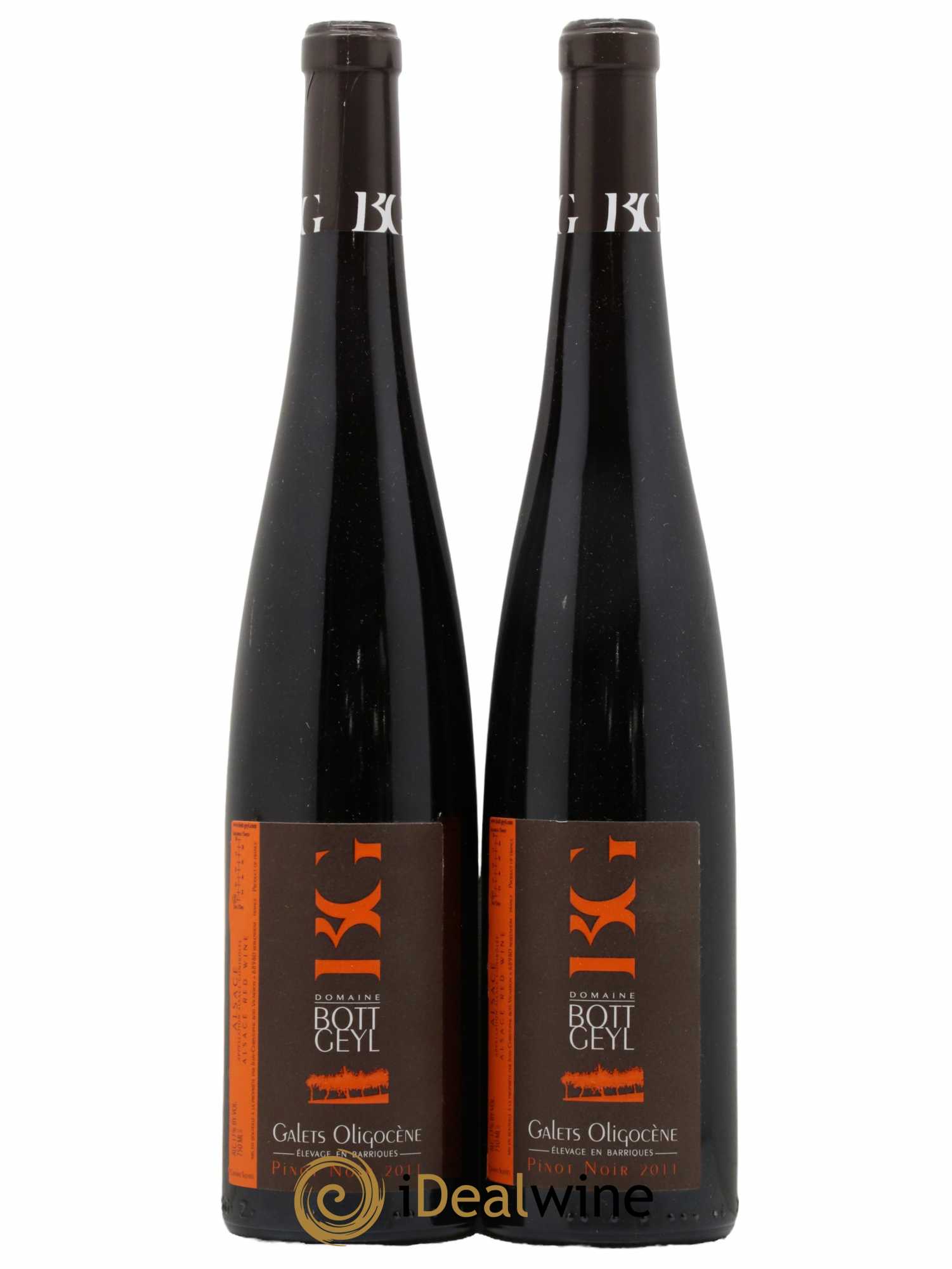 Alsace Pinot Noir Galets Oligocène Bott-Geyl (Domaine) 2011 - Lot de 2 bouteilles - 0