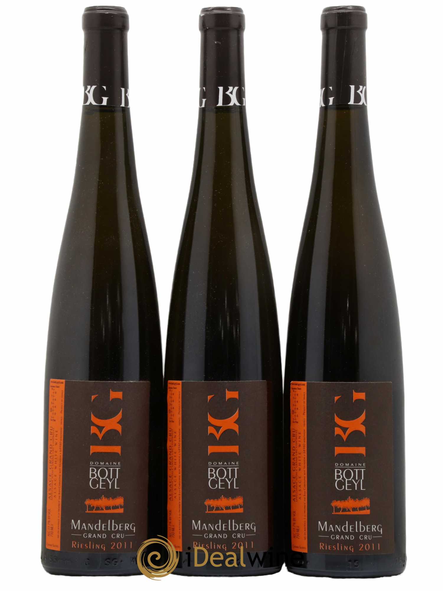 Alsace Riesling Grand Cru Mandelberg Bott-Geyl (Domaine) 2011 - Lot de 3 bouteilles - 0