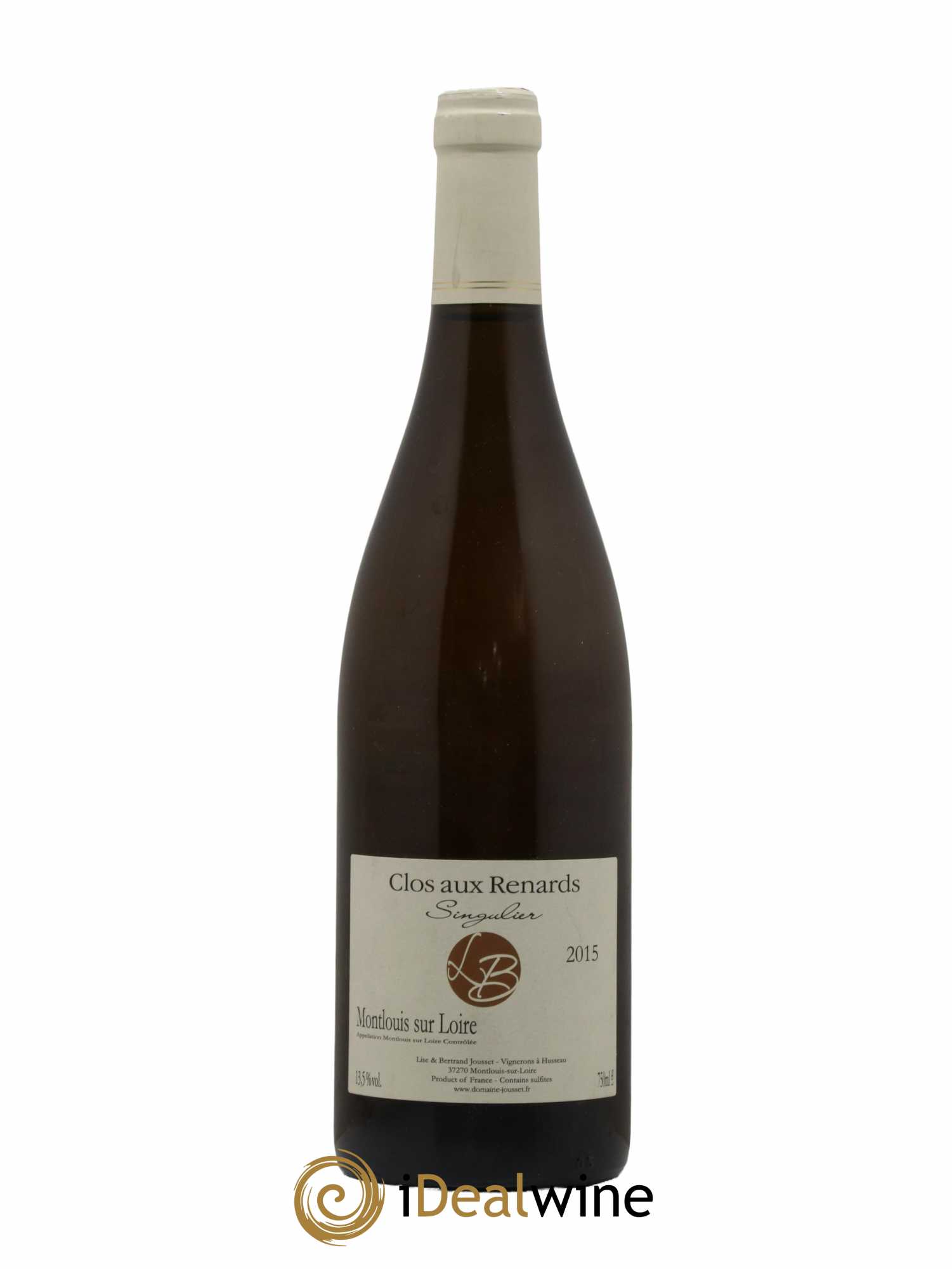 Montlouis-sur-Loire Clos aux Renards singulier Jousset 2015 - Lot de 1 bouteille - 0
