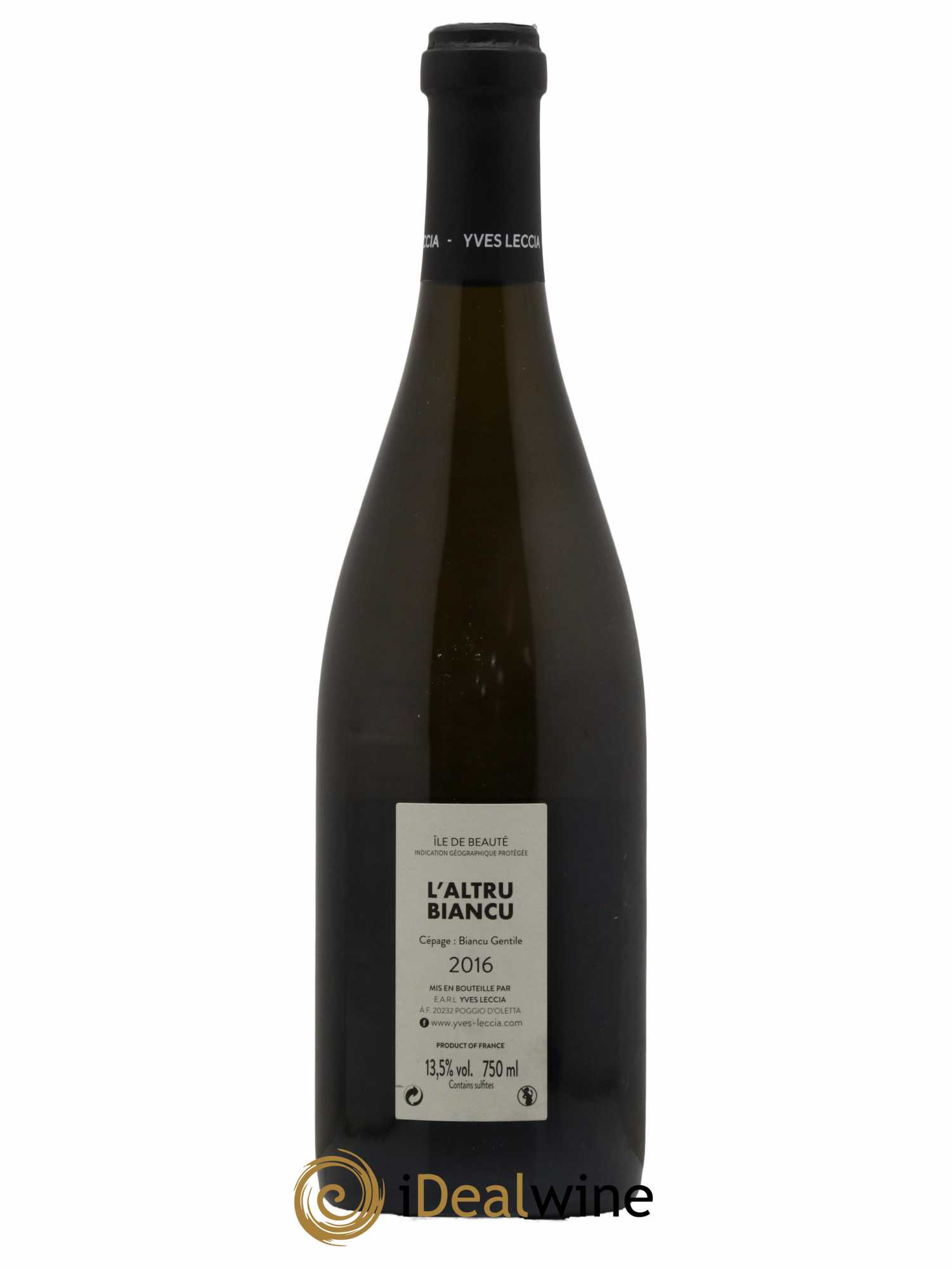 Vin de Corse L'Altru Biancu Yves Leccia 2016 - Lot de 1 bouteille - 1