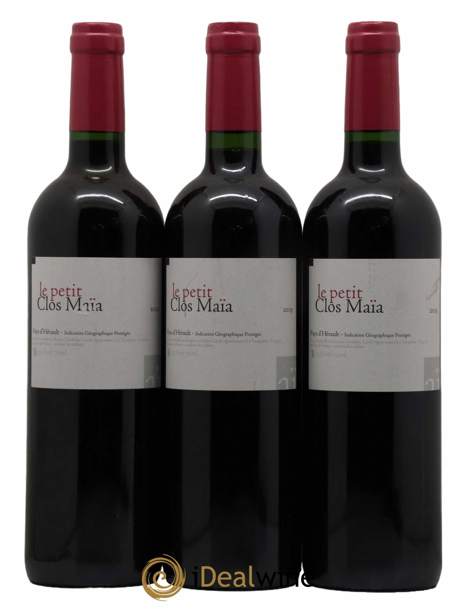 Pays d'Hérault Clos Maia Le Petit Clos (sans prix de réserve) 2019 - Lot de 3 bouteilles - 0