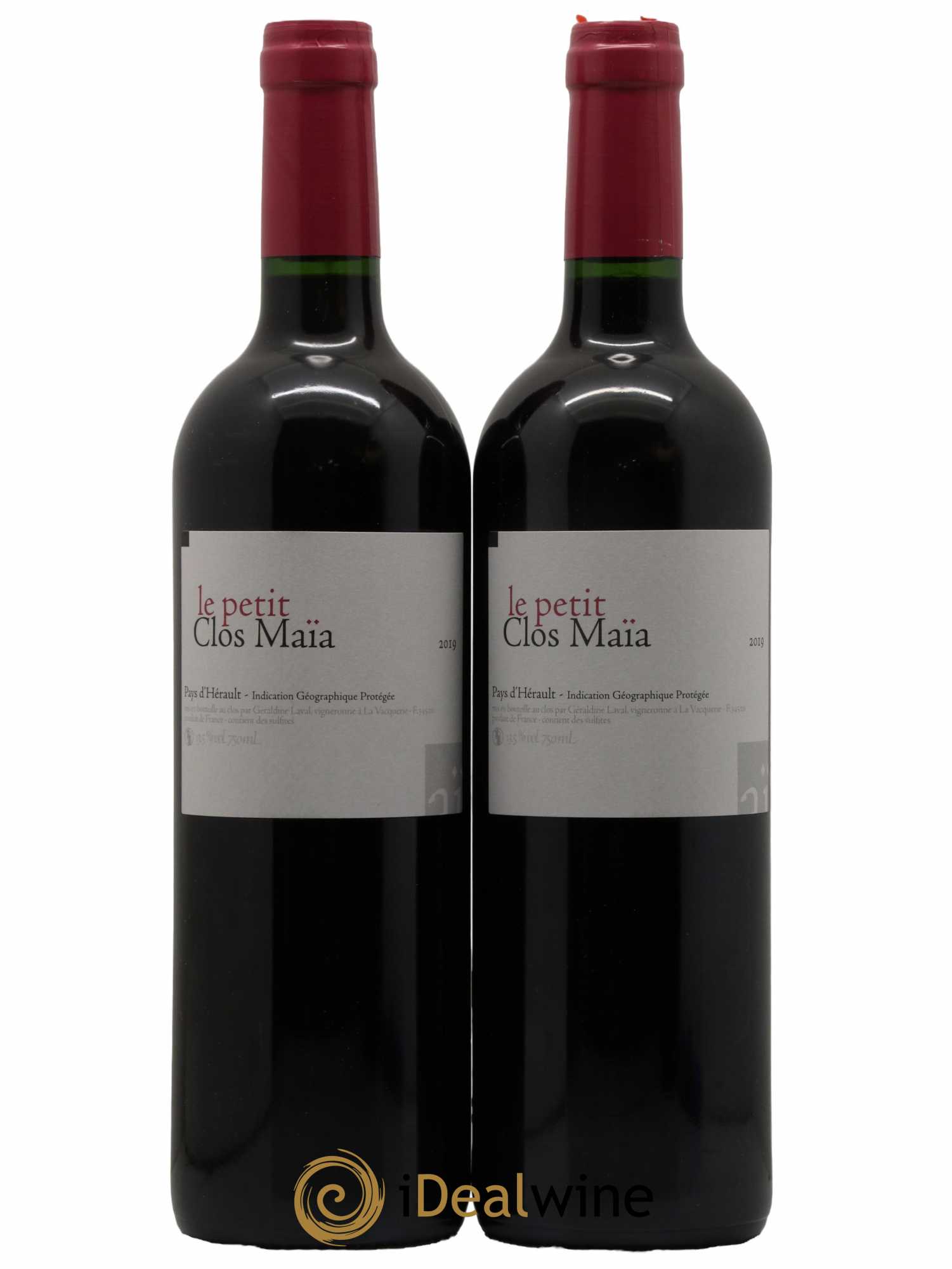 Pays d'Hérault Clos Maia Le Petit Clos (sans prix de réserve) 2019 - Lot de 2 bouteilles - 0