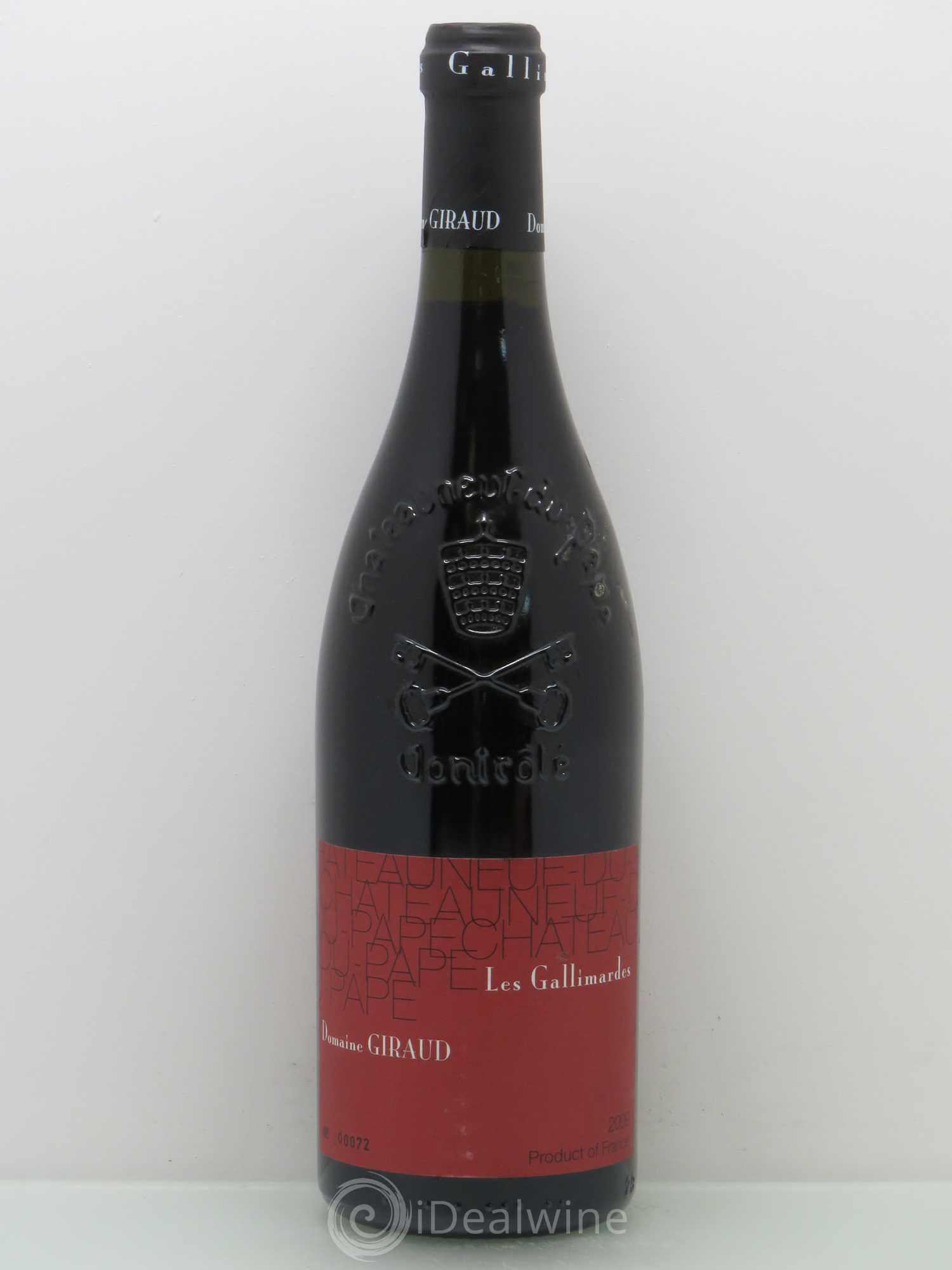 Châteauneuf-du-Pape Les Gallimardes Giraud (Domaine) 2009 - Lot de 1 bouteille - 0