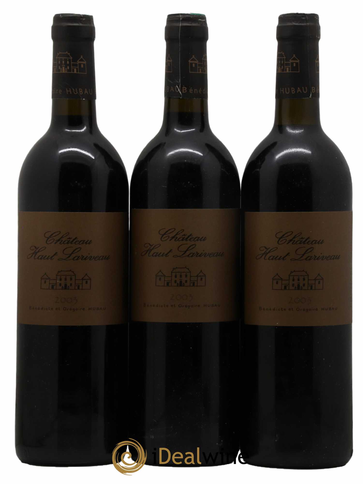 Fronsac Chateau Haut Lariveau 2003 - Lot de 3 bouteilles - 0