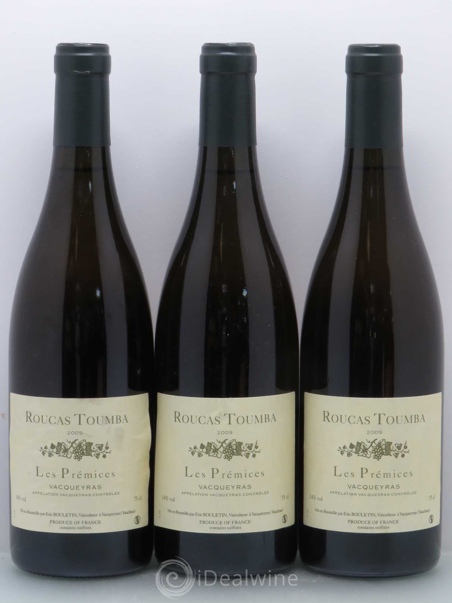 VDP de Méditerranée (anciennement Vacqueyras) Les Prémices Roucas Toumba 2009 - Lot de 6 bouteilles - 1
