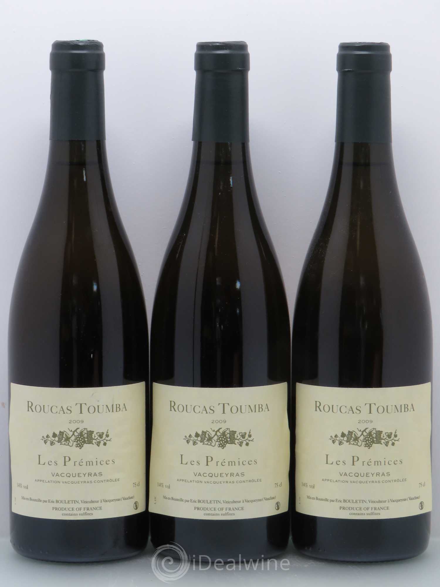 VDP de Méditerranée (anciennement Vacqueyras) Les Prémices Roucas Toumba 2009 - Lot de 6 bouteilles - 2