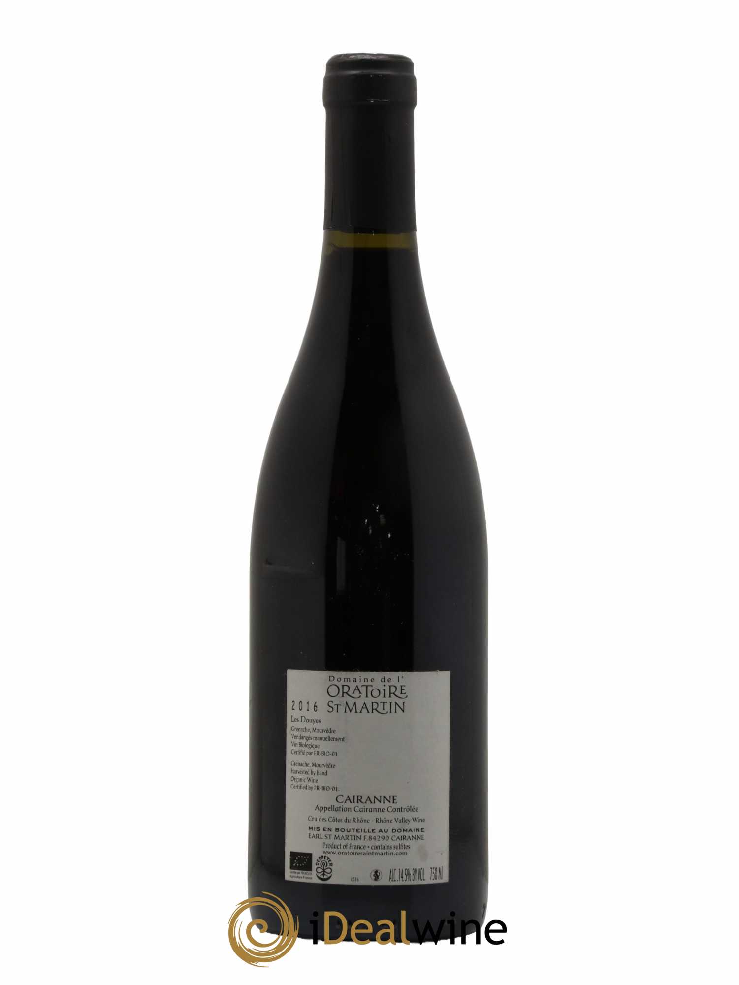 Cairanne Les Douyes Oratoire Saint-Martin - Frédéric et François Alary  (sans prix de réserve) 2016 - Lot de 1 bouteille - 1