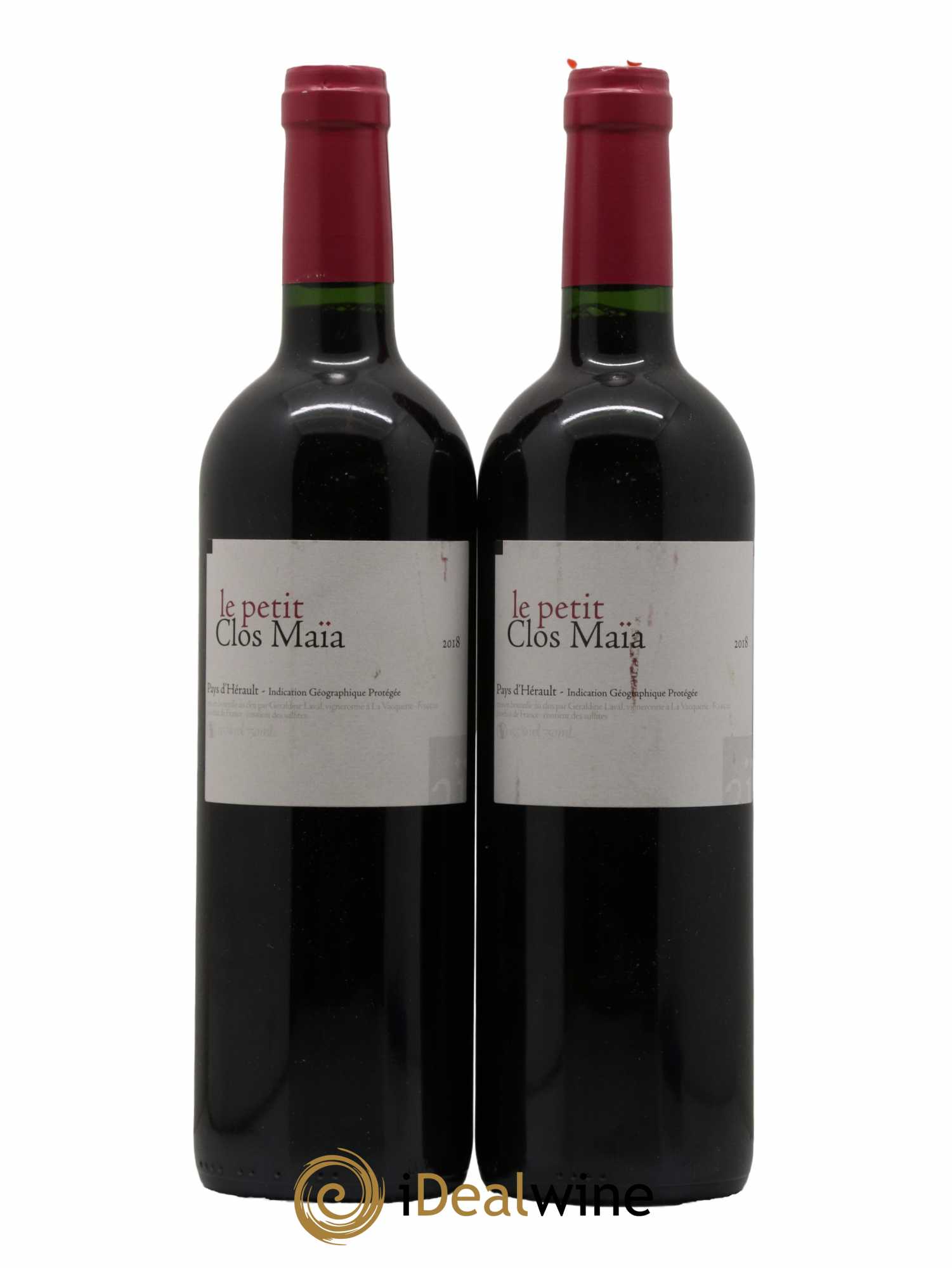 Pays d'Hérault Clos Maia Le Petit Clos (sans prix de réserve) 2018 - Lot de 2 bouteilles - 0