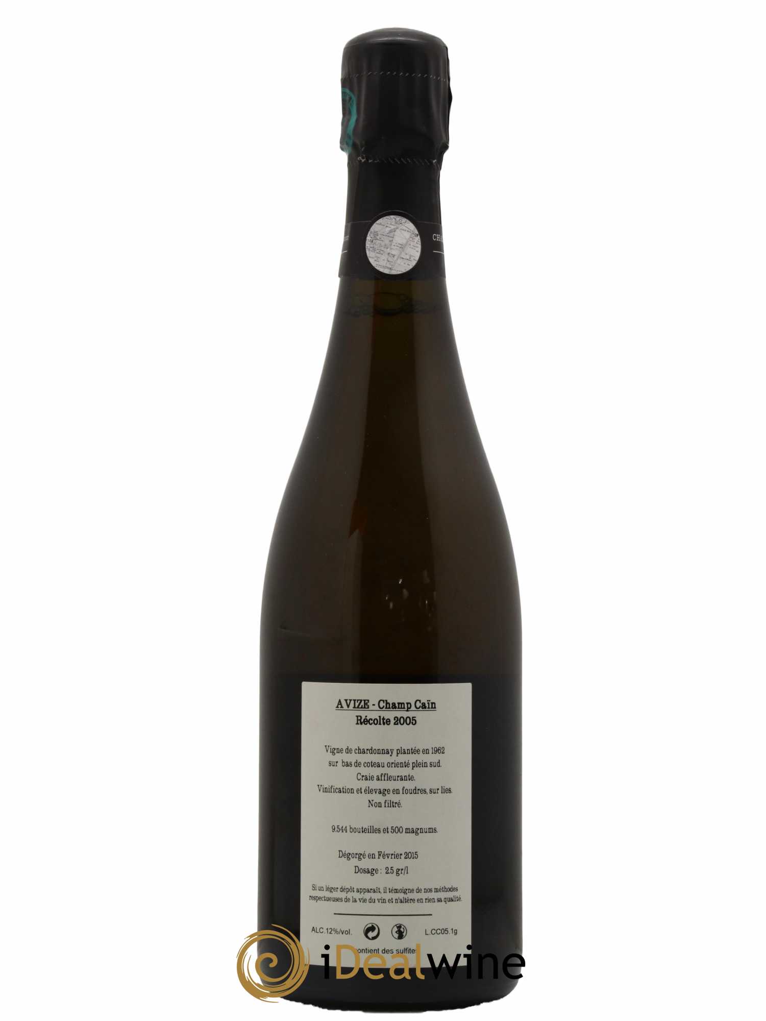 Avize Champ Caïn Extra-Brut Jacquesson 2005 - Lot de 1 bouteille - 1