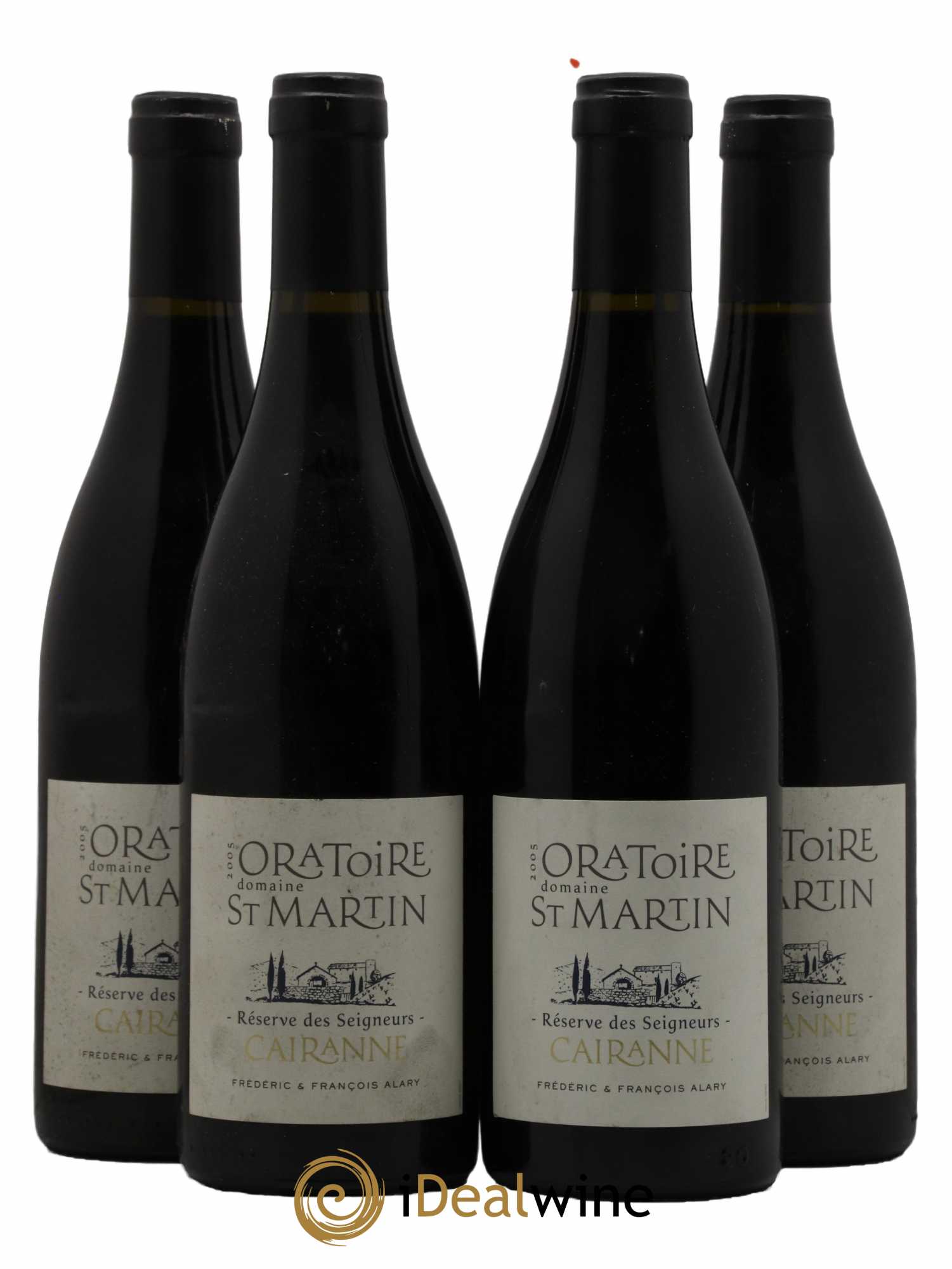 Cairanne Réserve des Seigneurs Oratoire Saint-Martin - Frédéric et François Alary (sans prix de réserve) 2005 - Lot de 4 bouteilles - 0
