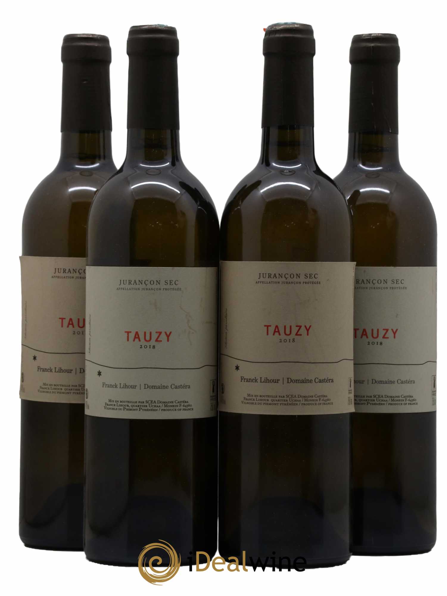 Jurançon Sec Castéra (Domaine) Tauzy Franck Lihour (sans prix de réserve) 2018 - Lot de 4 bouteilles - 0