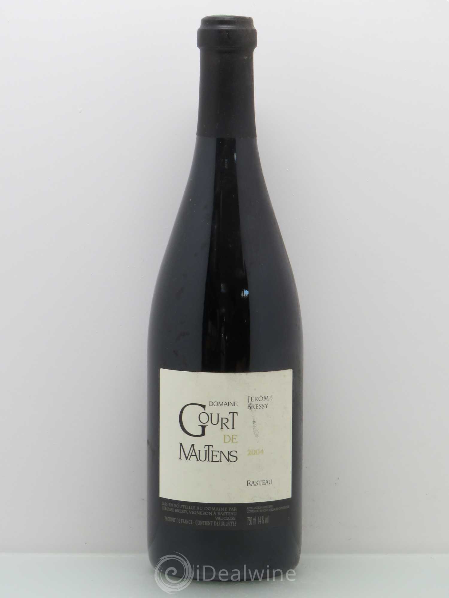 Rasteau Domaine Gourt de Mautens - Jérôme Bressy 2004 - Lot de 1 bouteille - 0